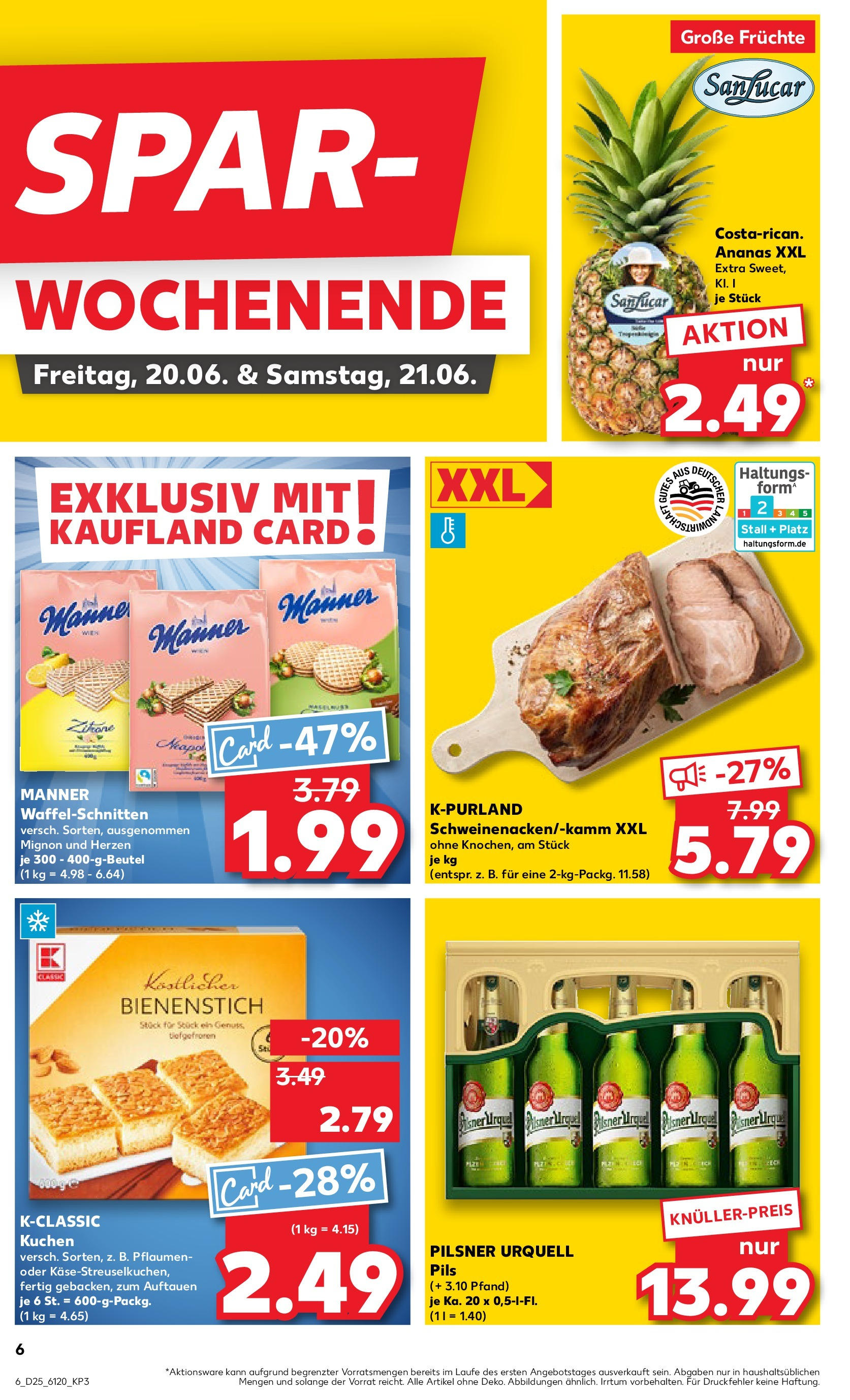 Prospekt Kaufland ab 18.06.2025 » Angebote Online zum Blättern | Seite: 8 | Produkte: Pflaumen, Pils, Ananas, Kuchen