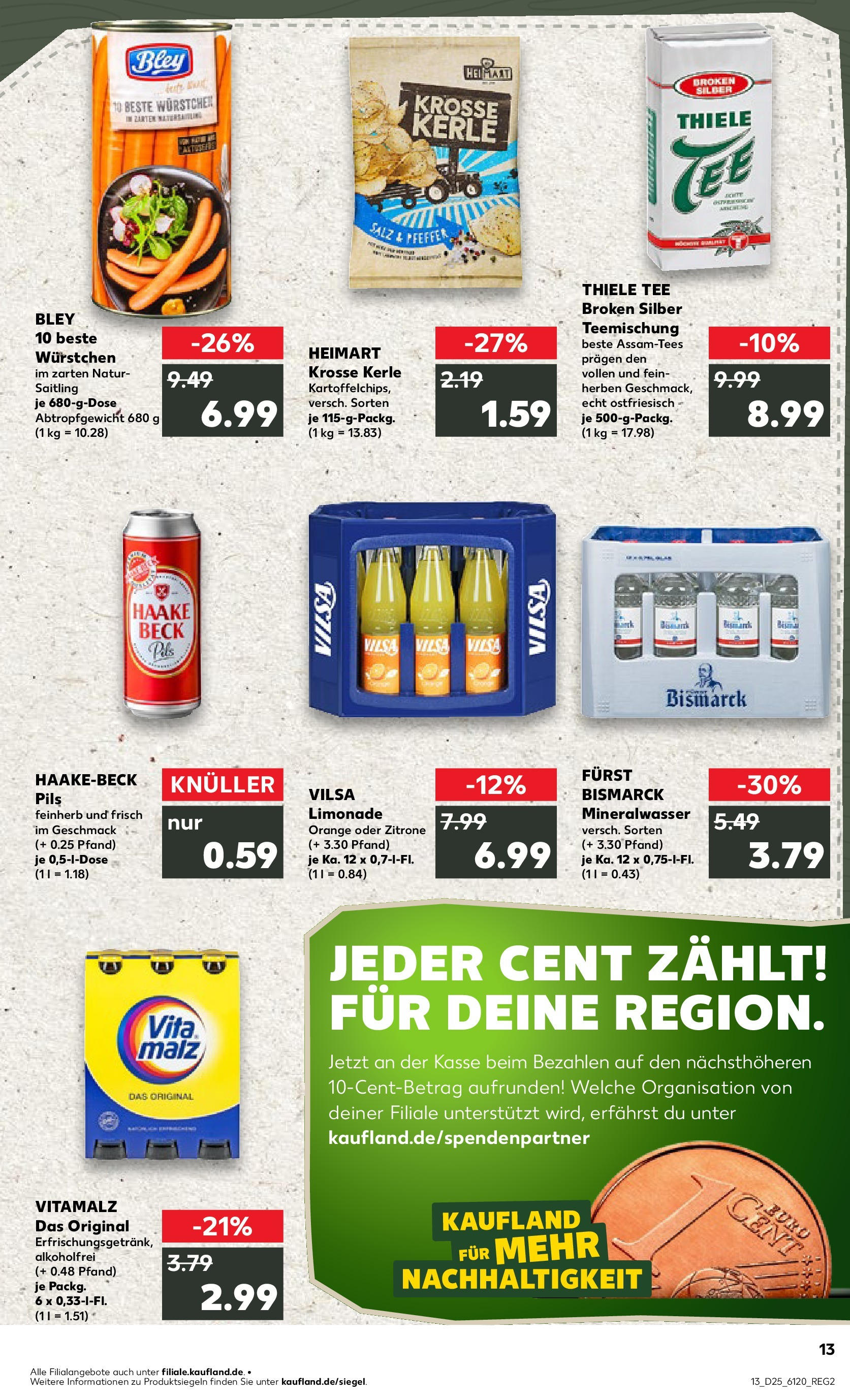 Prospekt Kaufland ab 18.06.2025 » Angebote Online zum Blättern | Seite: 2 | Produkte: Salz, Zitrone, Tee, Chips