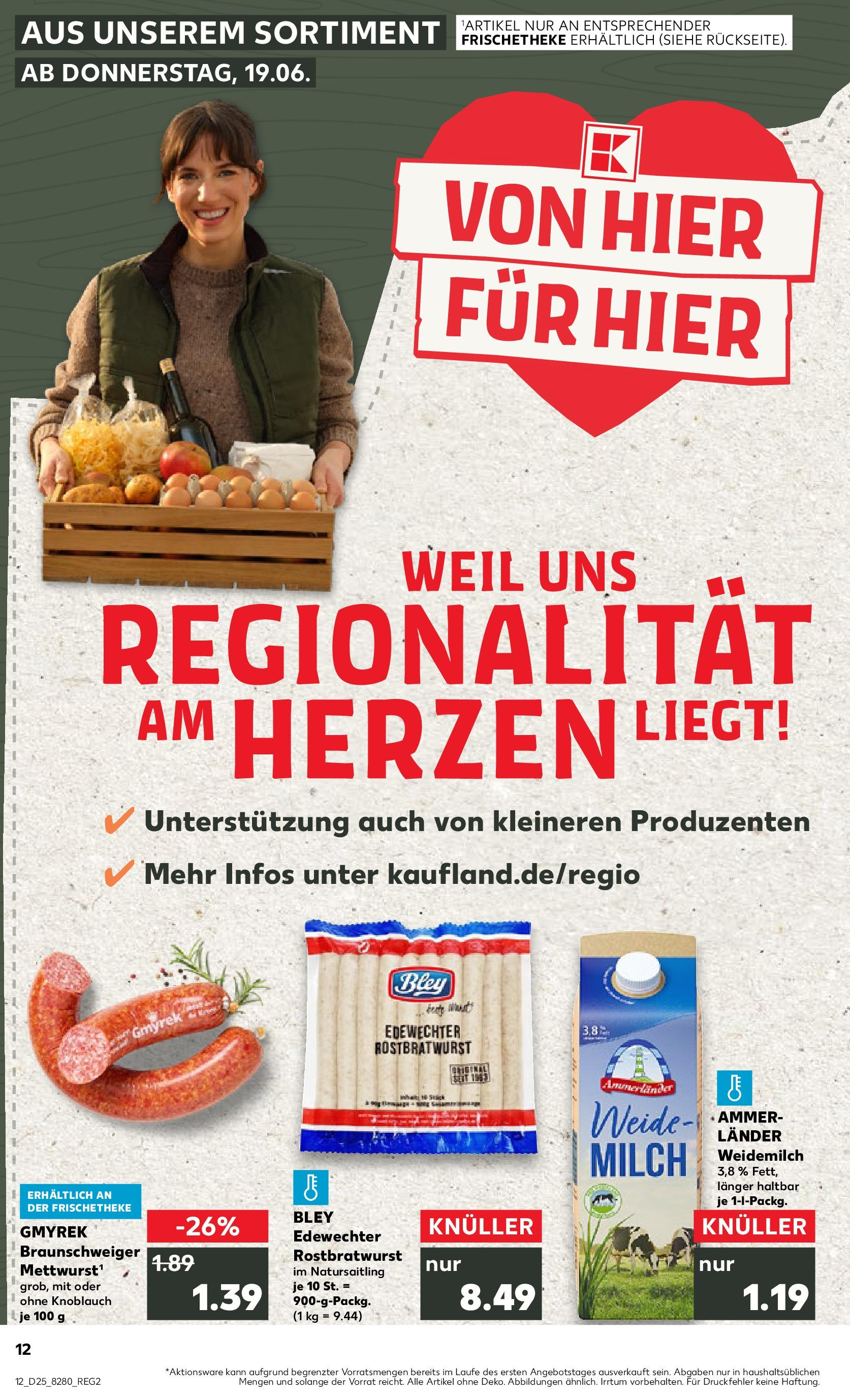 Prospekt Kaufland ab 18.06.2025 » Angebote Online zum Blättern | Seite: 1 | Produkte: Milch, Knoblauch