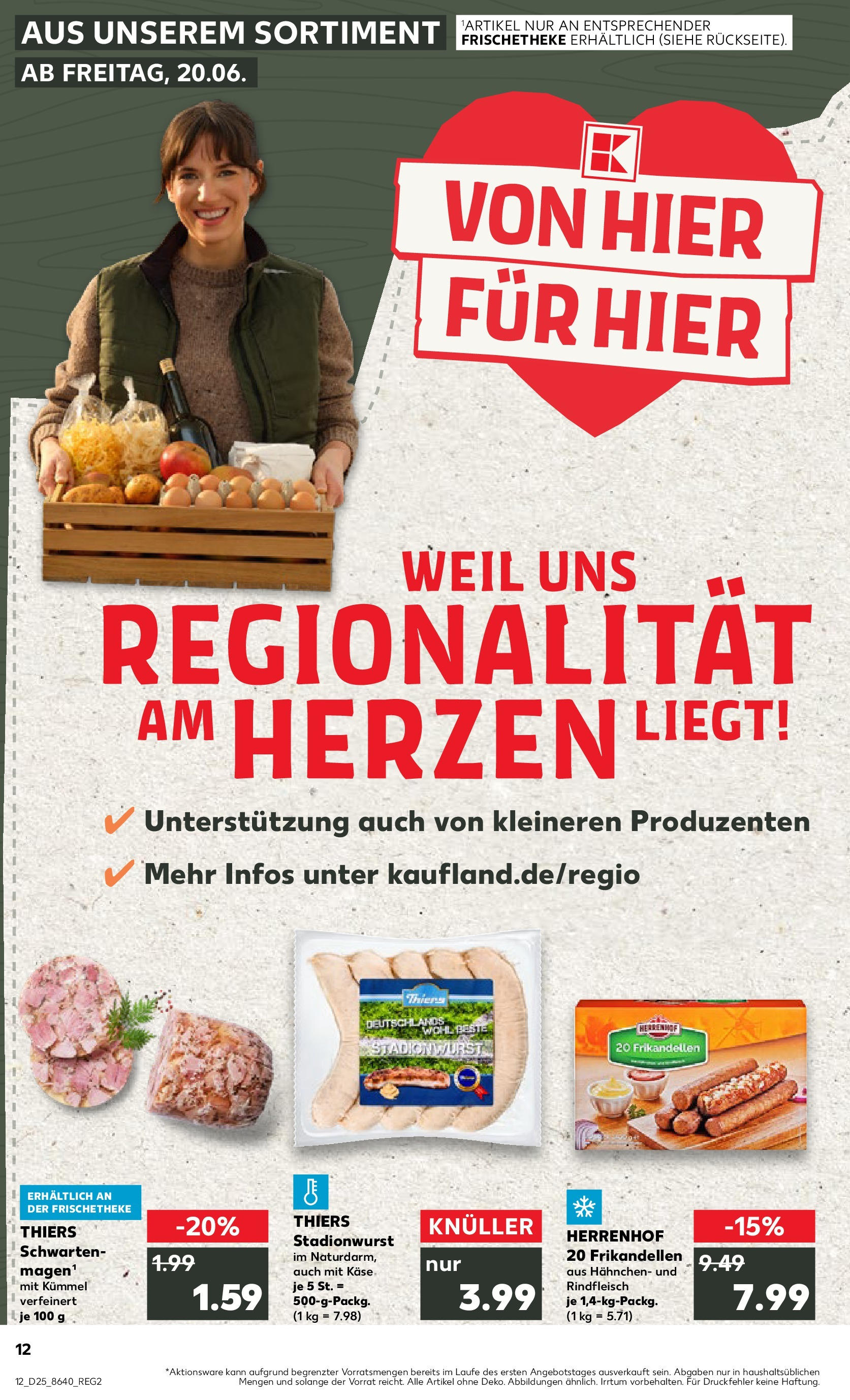 Prospekt Kaufland ab 18.06.2025 » Angebote Online zum Blättern | Seite: 1 | Produkte: Hahnchen, Käse, Rindfleisch