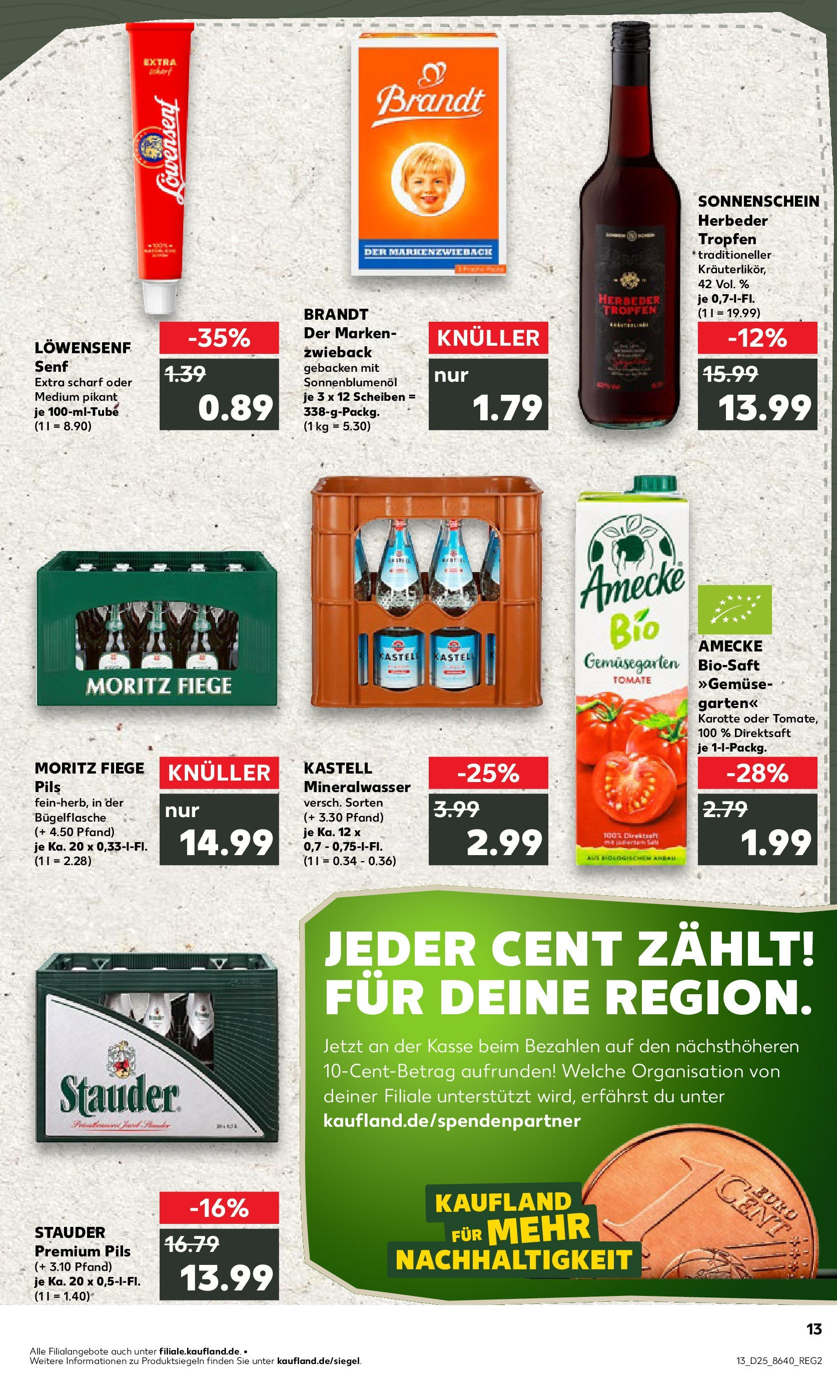 Prospekt Kaufland ab 18.06.2025 » Angebote Online zum Blättern | Seite: 2 | Produkte: Sonnenblumenol, Pils, Mineralwasser, Karotte