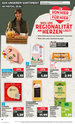 Kaufland prospekt Pforzheim	 - gültig ab dem 18.06.2025 | Seite: 4 | Produkte: Almette, Pasta, Schinken, Erdbeeren