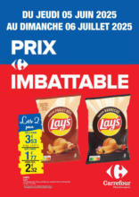 Carrefour PRIX IMBATTABLE DU 05 JUIN AU 06 JUILLET 2025