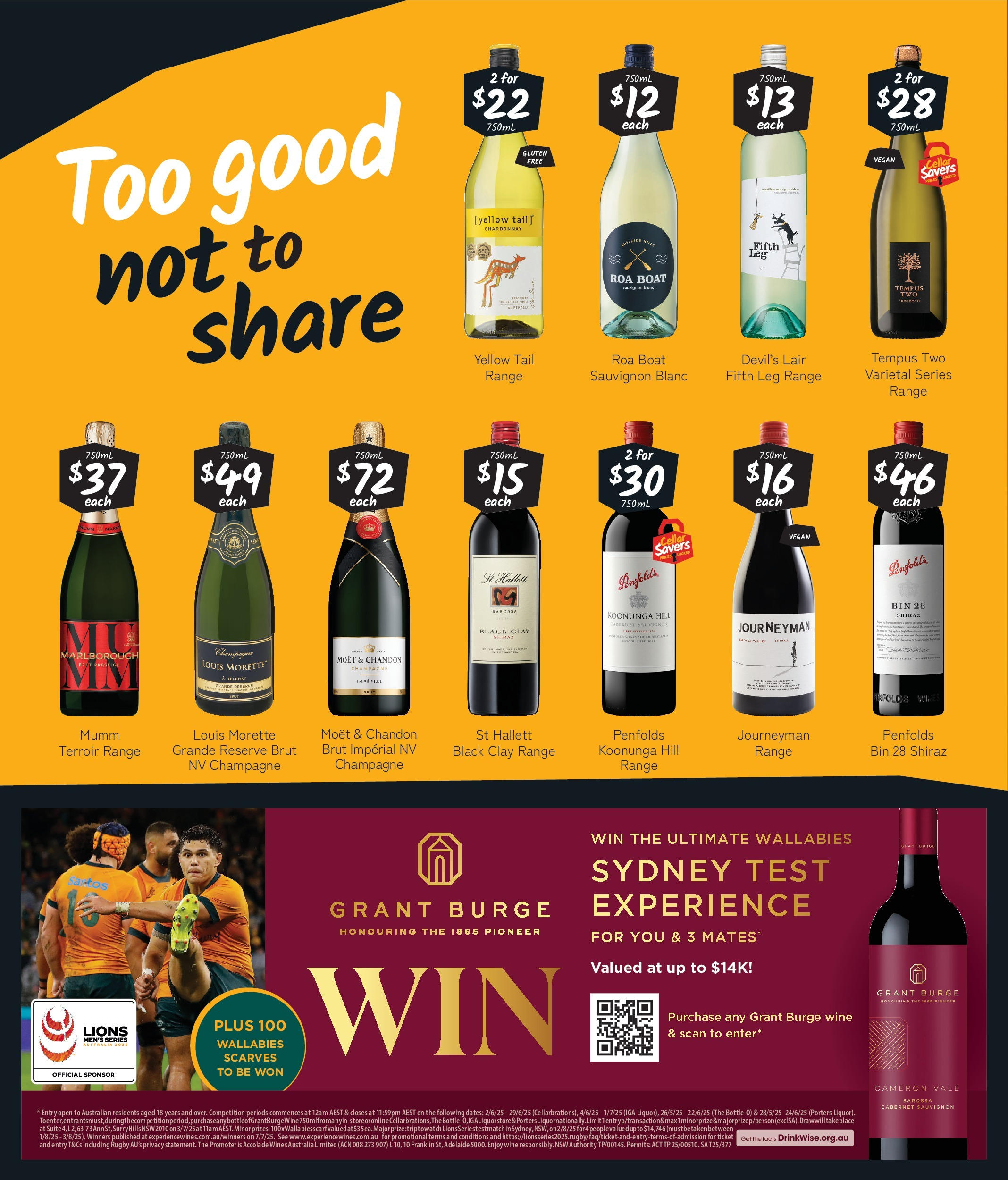 Cellarbrations Catalogue Zuccoli, Darwin  - 16/06/2025 > weekly / monthly specials | Page: 4 | Products: Thon au naturel, Wine, Couches culottes pommette, Clay
