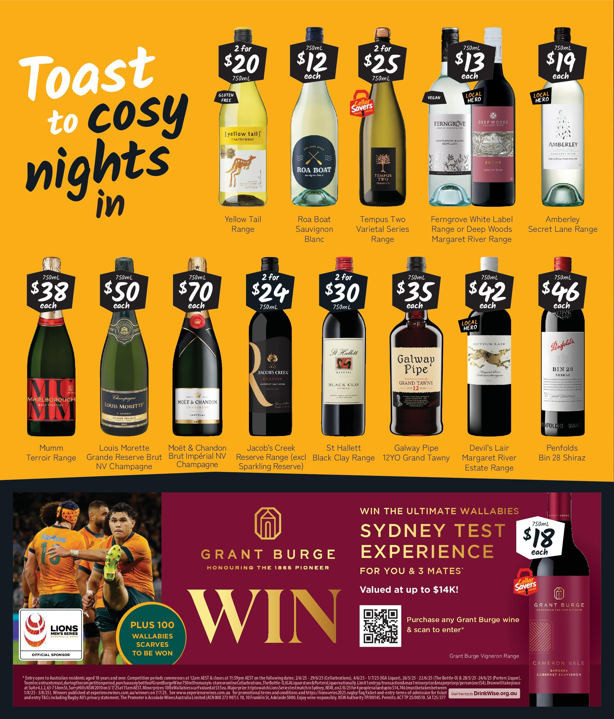 Cellarbrations Catalogue Cottesloe, Perth  - 16/06/2025 > weekly / monthly specials | Page: 4 | Products: Thon au naturel, Wine, Couches culottes pommette, Clay