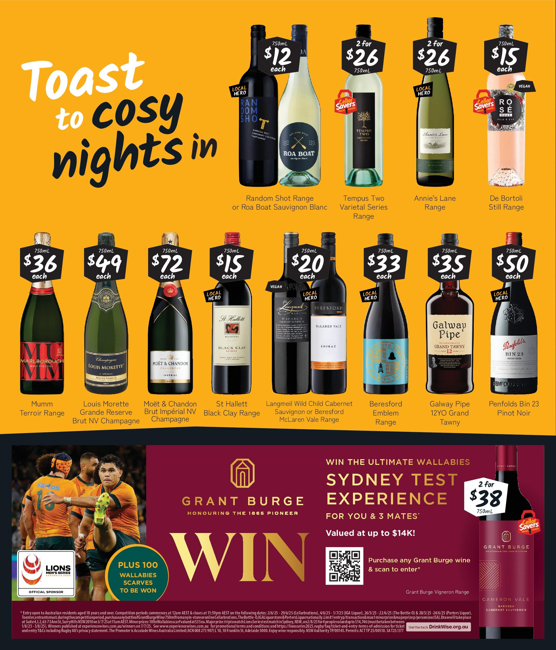 Cellarbrations Catalogue Gawler East, Wallaroo, Aldgate  - 16/06/2025 > weekly / monthly specials | Page: 4 | Products: Thon au naturel, Wine, Tefal cake factory, Couches culottes pommette
