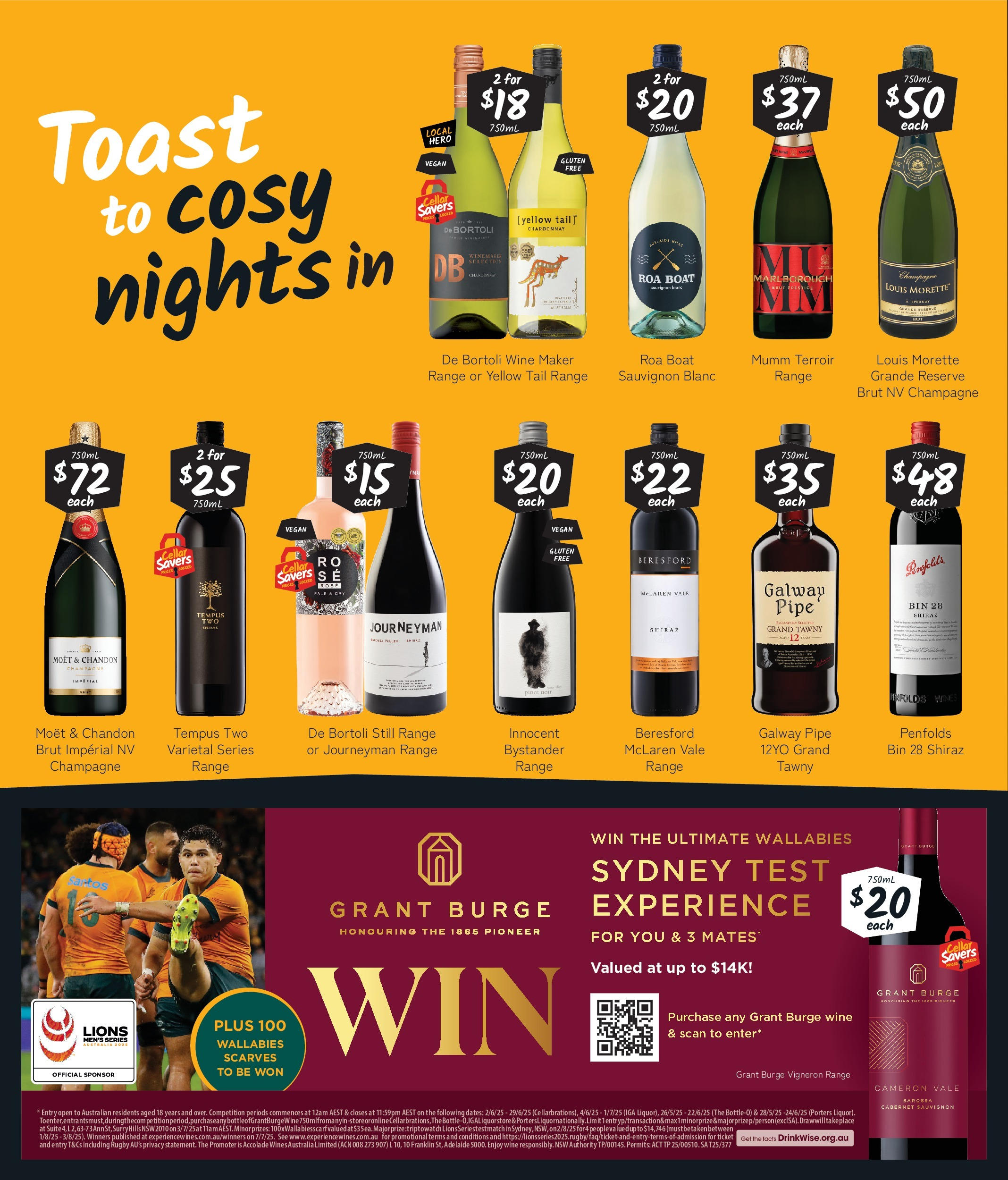 Cellarbrations - Winter Drops that Hit the Spot. Good Shout! - 15/06/2025 > weekly / monthly specials | Page: 4 | Products: Thon au naturel, Wine, Tefal cake factory, Couches culottes pommette