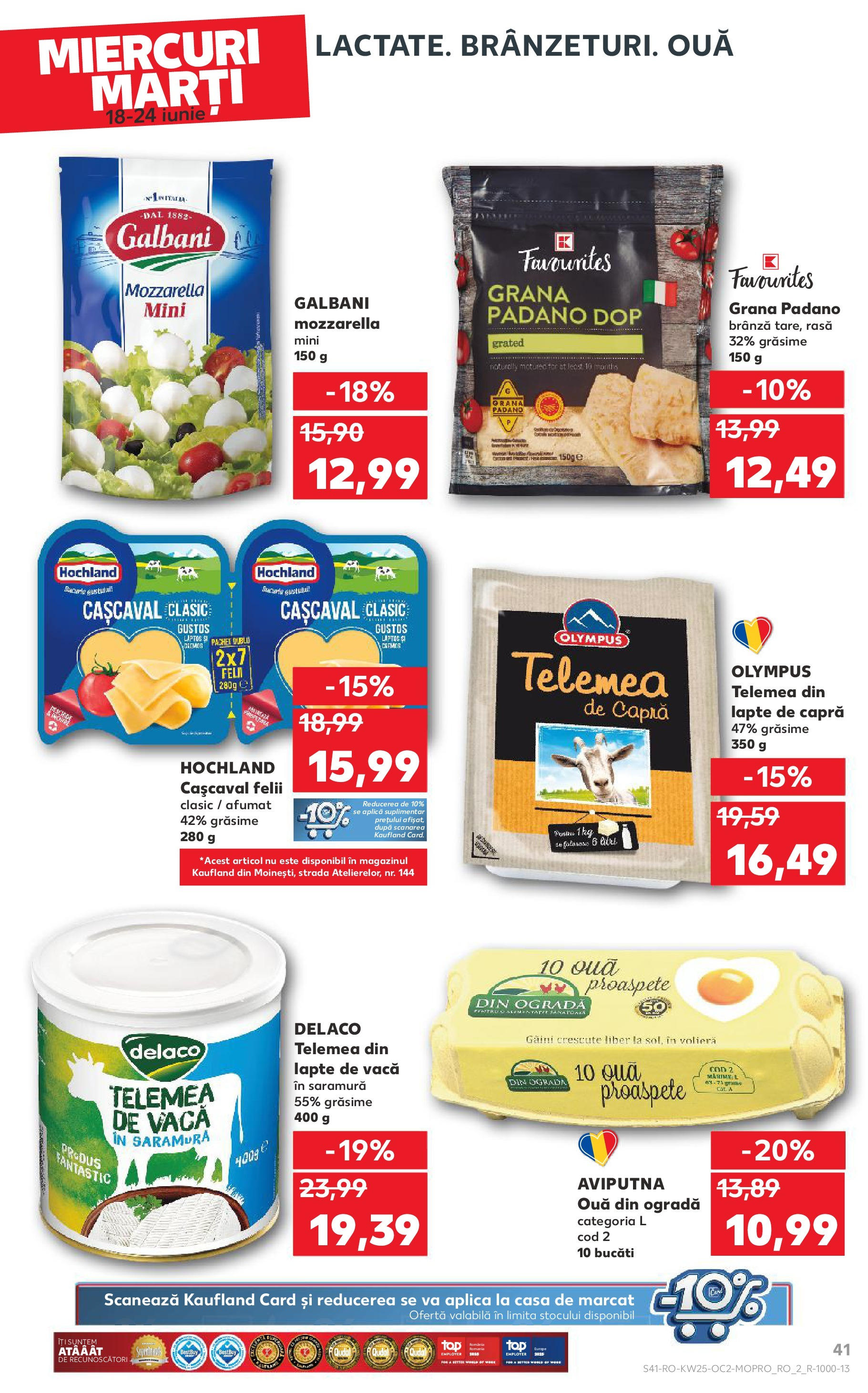 Catalog Kaufland - Bucureşti 18.06.2025 || Revista si Oferte | Pagină: 41 | Produse: Light Kedi Konservesi, Lapte, Brânză, Ouă Catalog Kaufland - Bucureşti 18.06.2025 - Revista si Oferta | Pagină: 41 | Produse: Light Kedi Konservesi, Lapte, Brânză, Ouă
