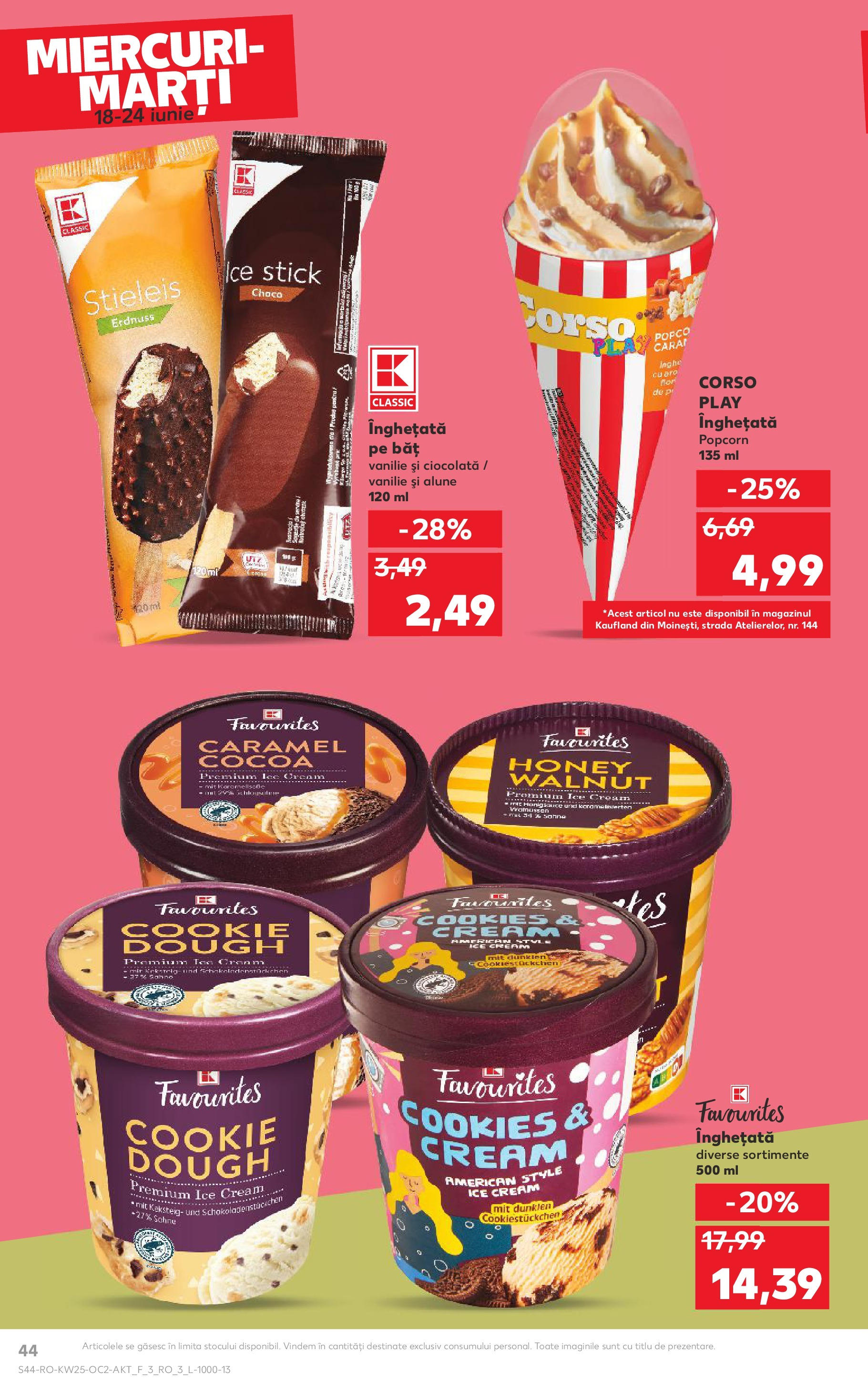 Catalog Kaufland - Bucureşti 18.06.2025 || Revista si Oferte | Pagină: 44 | Produse: Delgeç, Alune, Ciocolată, Înghețată Catalog Kaufland - Bucureşti 18.06.2025 - Revista si Oferta | Pagină: 44 | Produse: Delgeç, Alune, Ciocolată, Înghețată