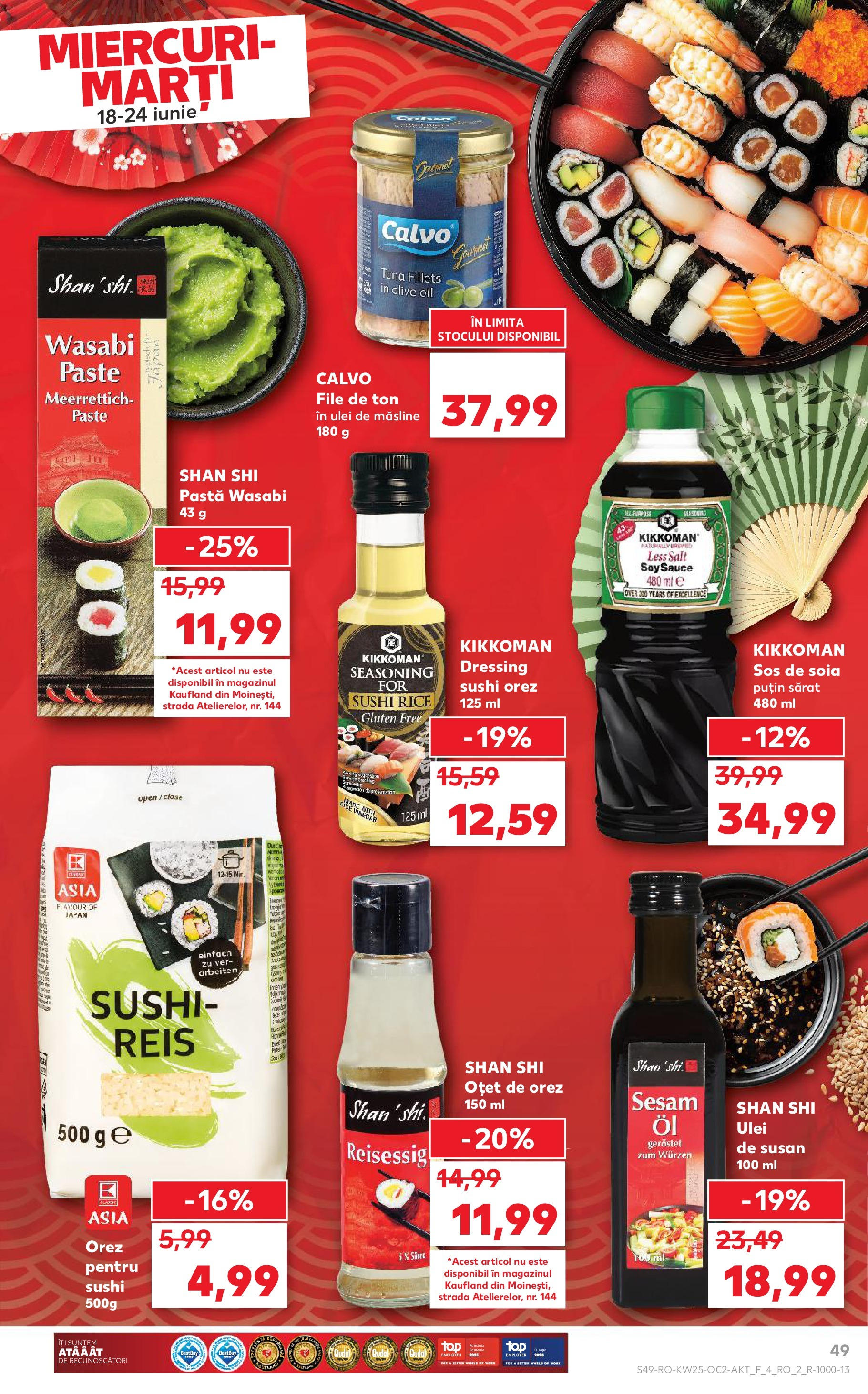 Catalog Kaufland - Bucureşti 18.06.2025 || Revista si Oferte | Pagină: 49 | Produse: Măsline, Ulei, Oțet, Sos Catalog Kaufland - Bucureşti 18.06.2025 - Revista si Oferta | Pagină: 49 | Produse: Măsline, Ulei, Oțet, Sos