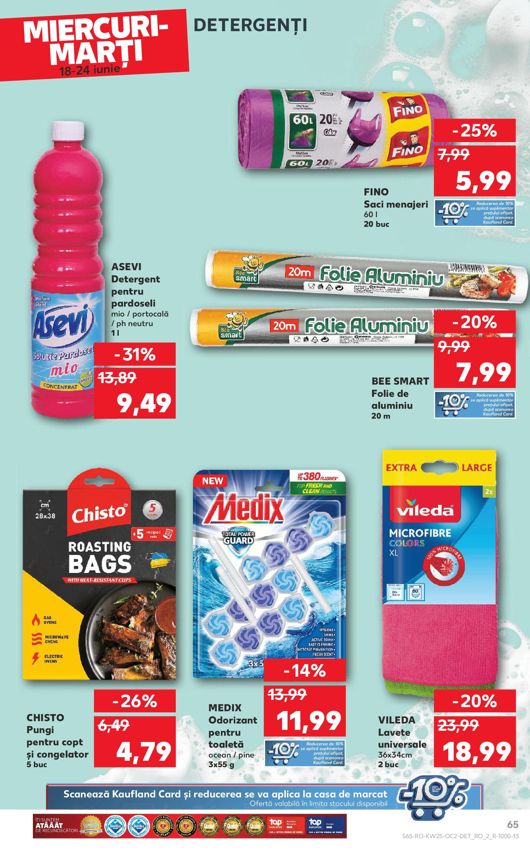 Catalog Kaufland - Bucureşti 18.06.2025 || Revista si Oferte | Pagină: 65 | Produse: Congelator, Parfum, Detergent, Lavete Catalog Kaufland - Bucureşti 18.06.2025 - Revista si Oferta | Pagină: 65 | Produse: Congelator, Parfum, Detergent, Lavete