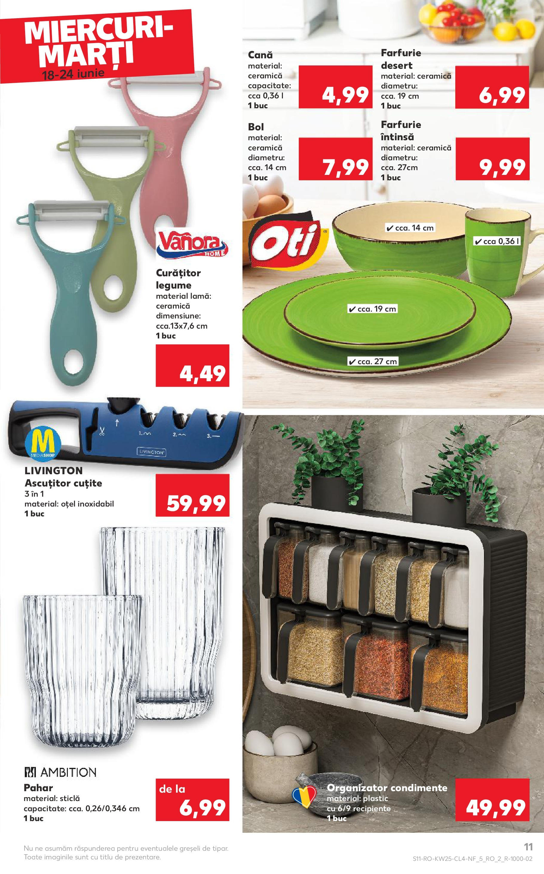 Kaufland - Catalog Kaufland până în data de 24.06.2025 17.06.2025 - Revista si Oferta | Pagină: 11 | Produse: Recipiente, Farfurie, Condimente, Legume