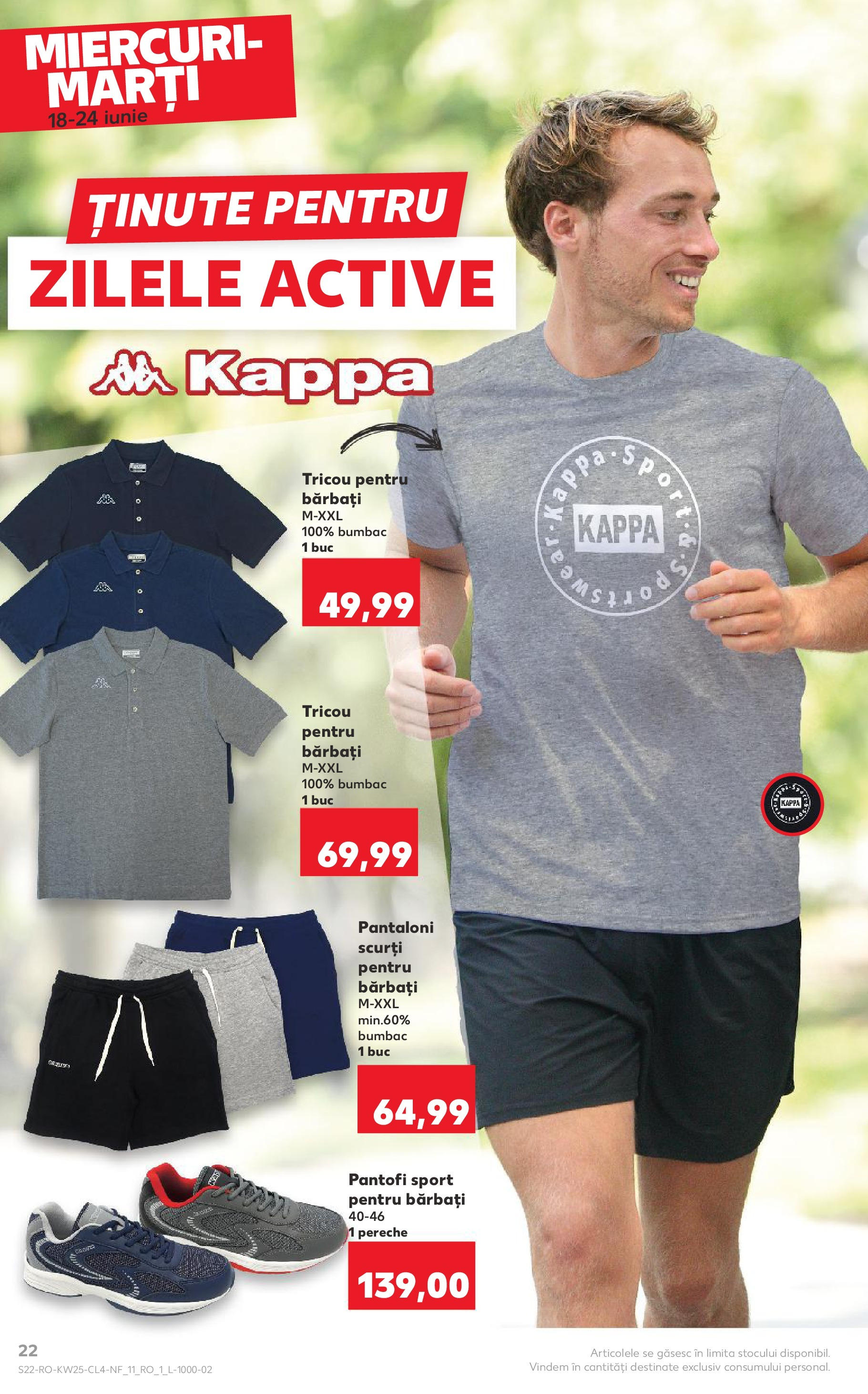 Kaufland - Catalog Kaufland până în data de 24.06.2025 17.06.2025 - Revista si Oferta | Pagină: 22 | Produse: Pantofi, Kestane, Tricou, Pantaloni