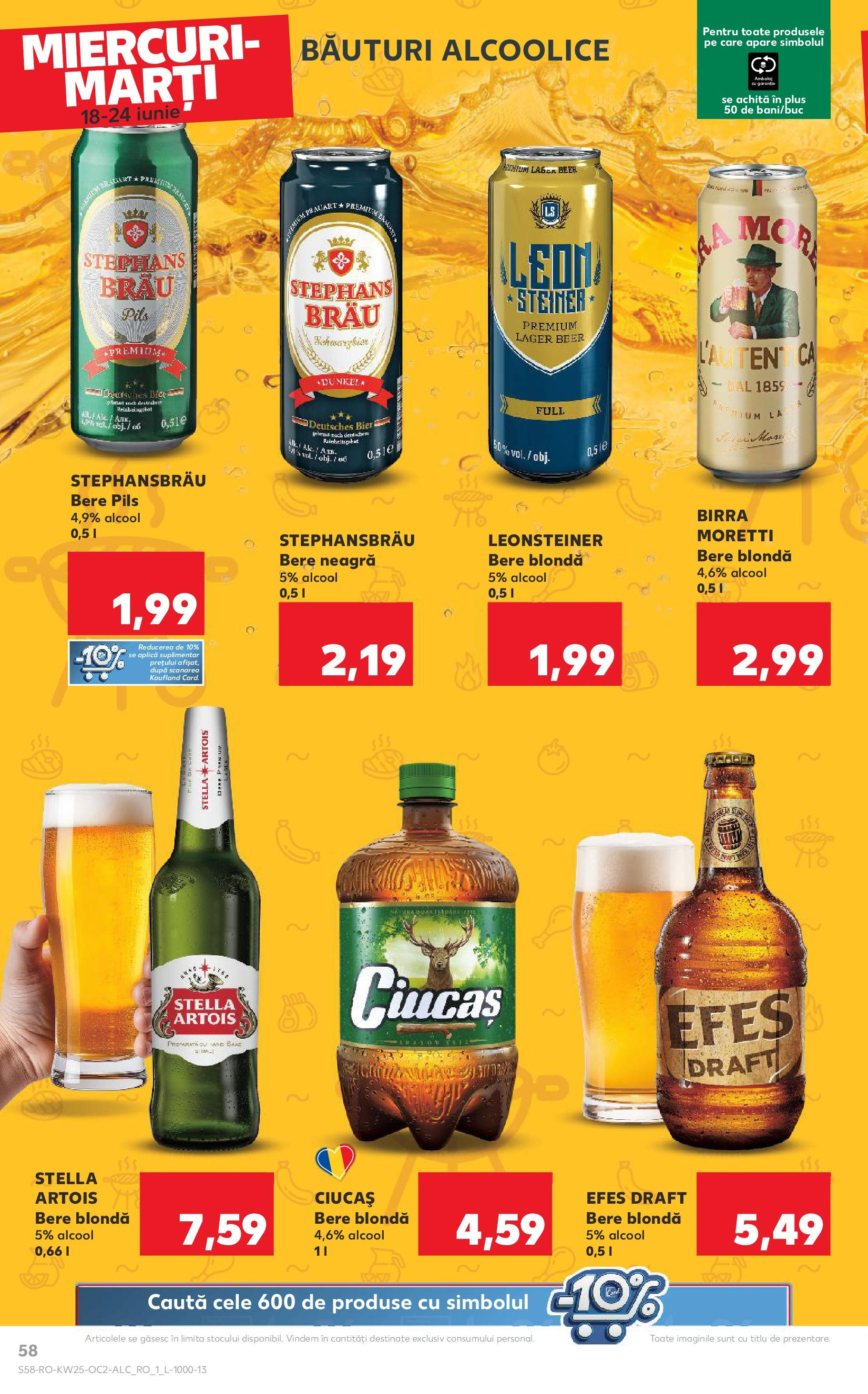 Catalog Kaufland - Bucureşti 18.06.2025 || Revista si Oferte | Pagină: 58 | Produse: Bere Catalog Kaufland - Bucureşti 18.06.2025 - Revista si Oferta | Pagină: 58 | Produse: Bere