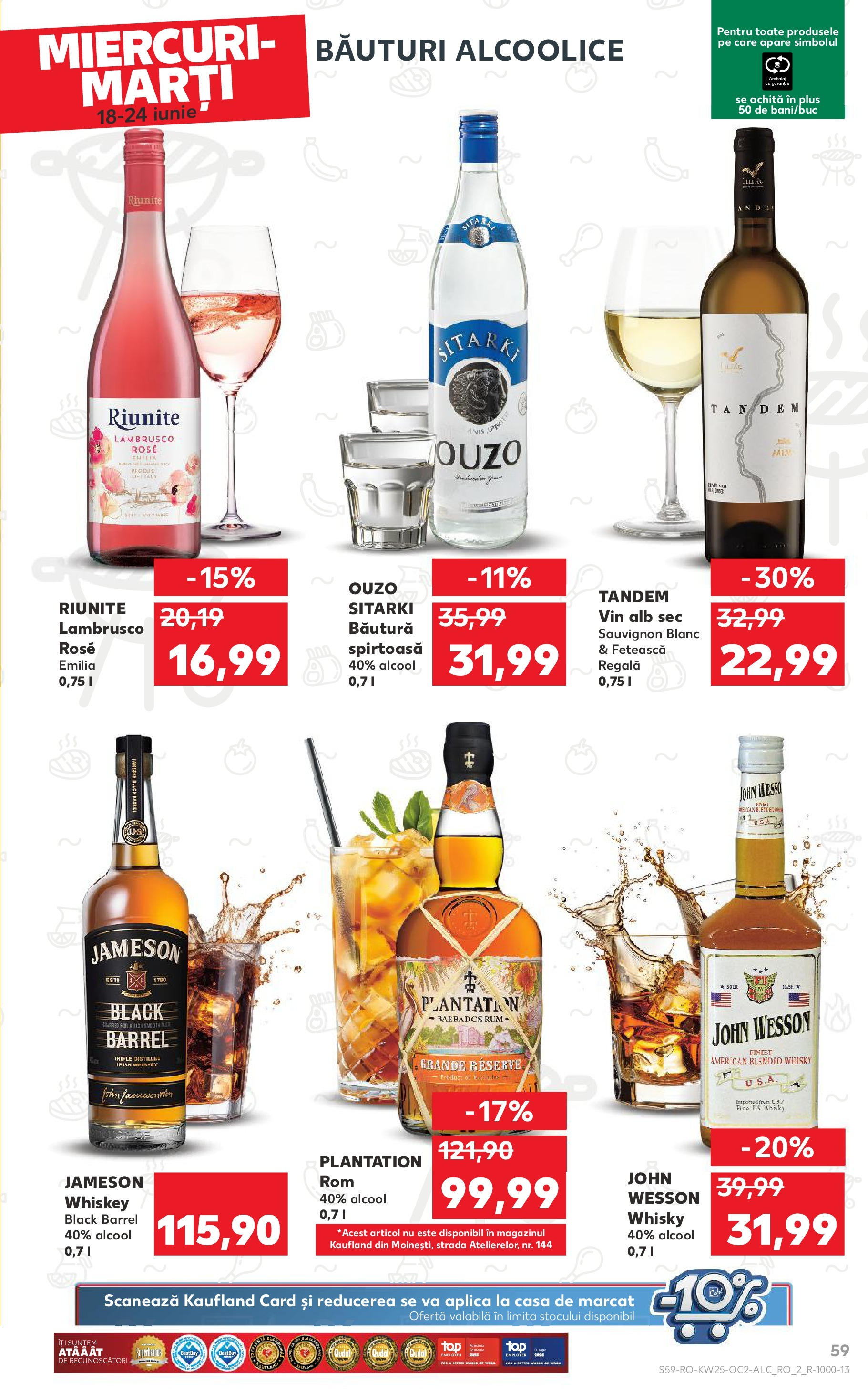 Catalog Kaufland - Bucureşti 18.06.2025 || Revista si Oferte | Pagină: 59 | Produse: Vin, Whiskey Catalog Kaufland - Bucureşti 18.06.2025 - Revista si Oferta | Pagină: 59 | Produse: Vin, Whiskey