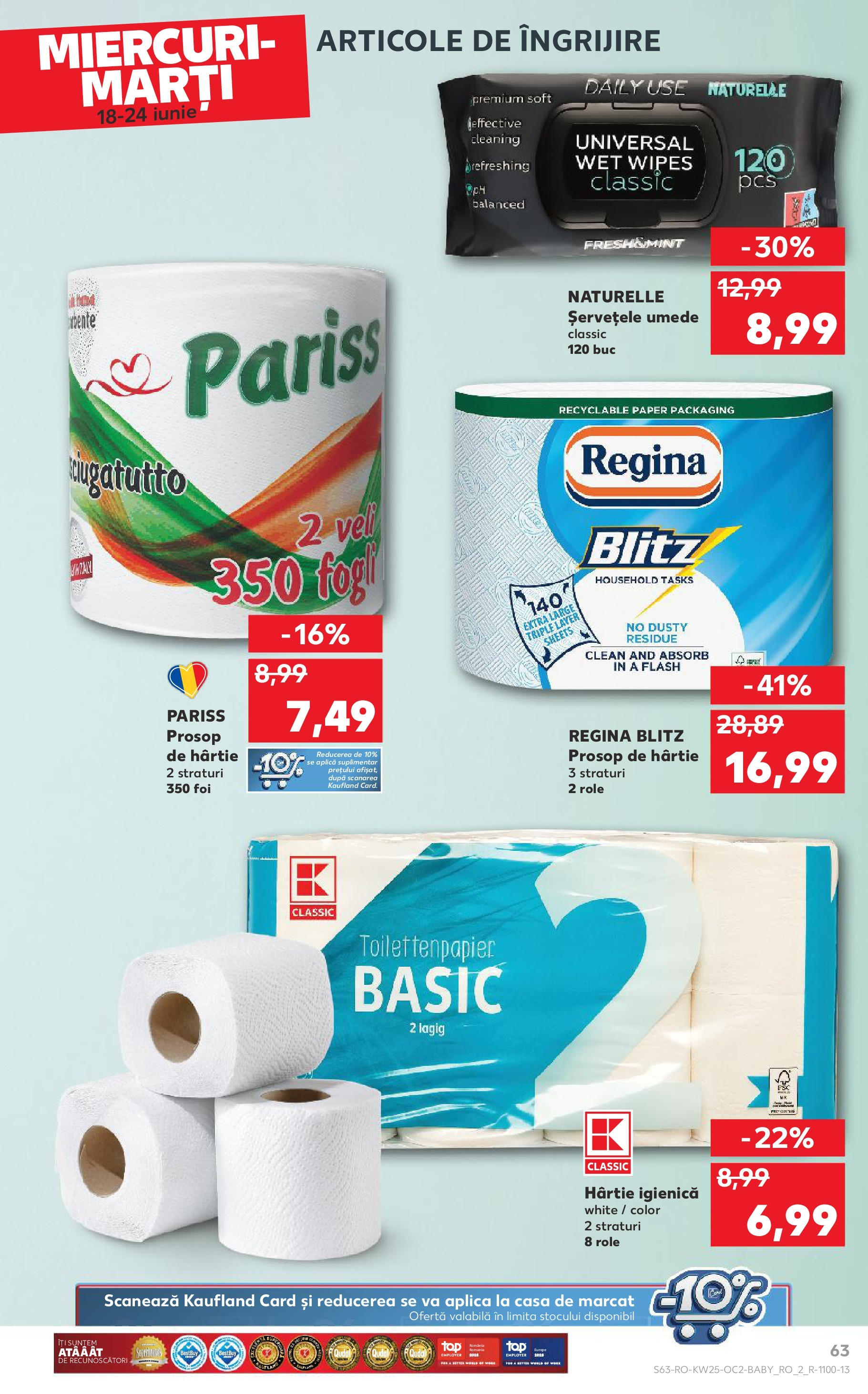 Catalog Kaufland - Sibiu 18.06.2025 || Revista si Oferte | Pagină: 63 | Produse: Pomelo, Role, Șervețele umede Catalog Kaufland - Sibiu 18.06.2025 - Revista si Oferta | Pagină: 63 | Produse: Pomelo, Role, Șervețele umede