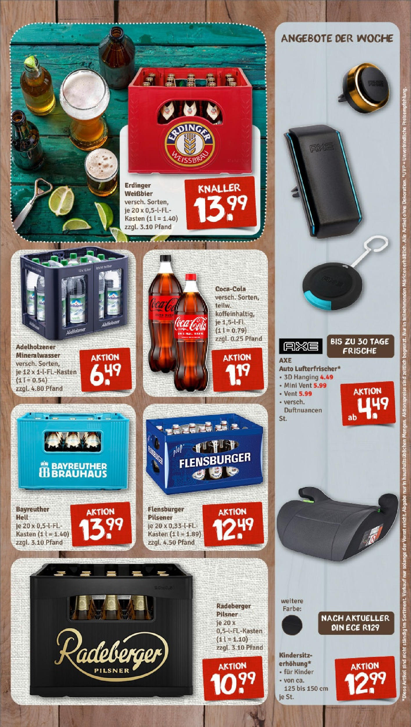 REWE Prospekt ab 15.06.2025 zum Blättern » Angebote | Seite: 7 | Produkte: Adelholzener, Mineralwasser, Flensburger, Radeberger pilsner
