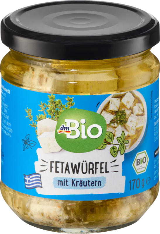 dmBio Fetawürfel mit Kräutern in Öl