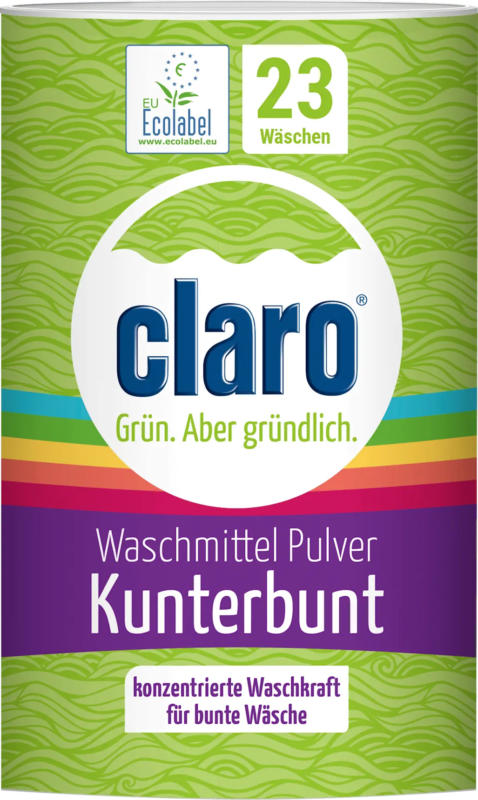claro Colorwaschmittel Pulver Kunterbunt