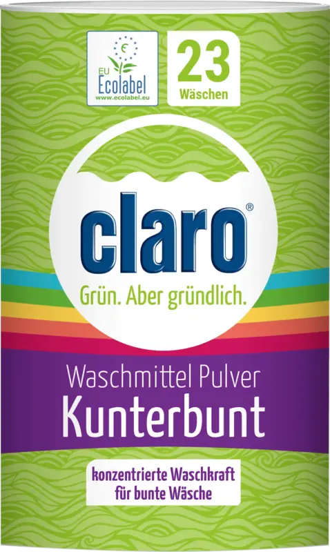 claro Colorwaschmittel Pulver Kunterbunt