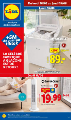 LIDL - Prévisualisation de LIDL - Mode, jeux et équipements pour le jardin et pour la cuisine… Équipez-vous chez Lidl ! valide à partir de 15.06.2025