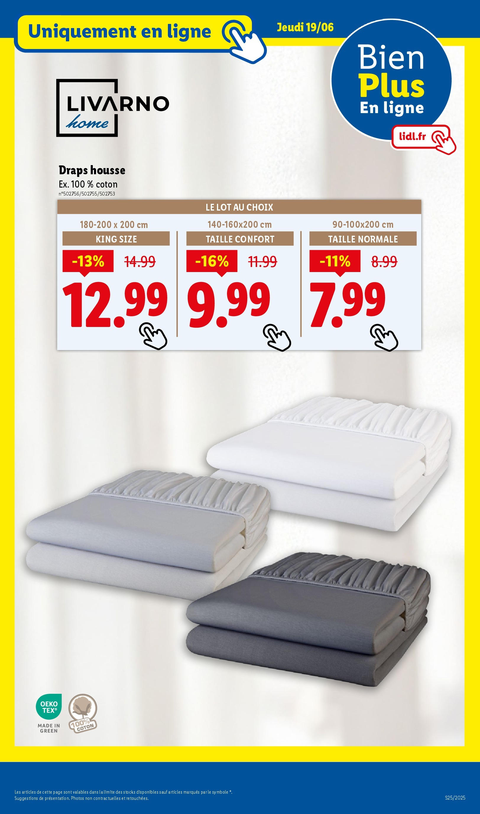 Catalogue LIDL du 18/06/2025 | Promo prospectus en ligne | Page: 45 | Produits: Coton Catalogue LIDL du 18/06/2025 | Promo prospectus en ligne | Page: 45 | Produits: Coton