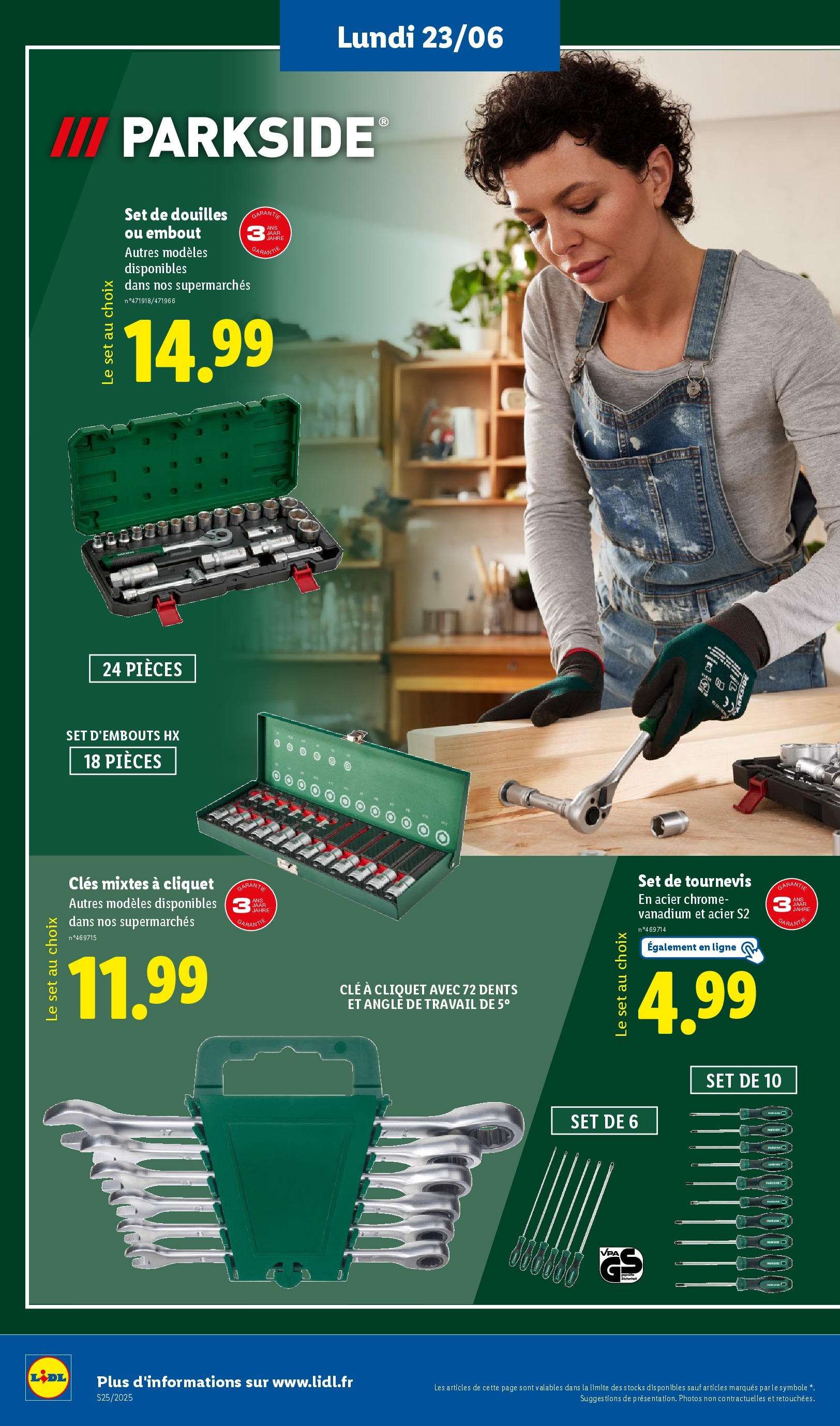 Catalogue LIDL du 18/06/2025 | Promo prospectus en ligne | Page: 56 | Produits: Tournevis Catalogue LIDL du 18/06/2025 | Promo prospectus en ligne | Page: 56 | Produits: Tournevis