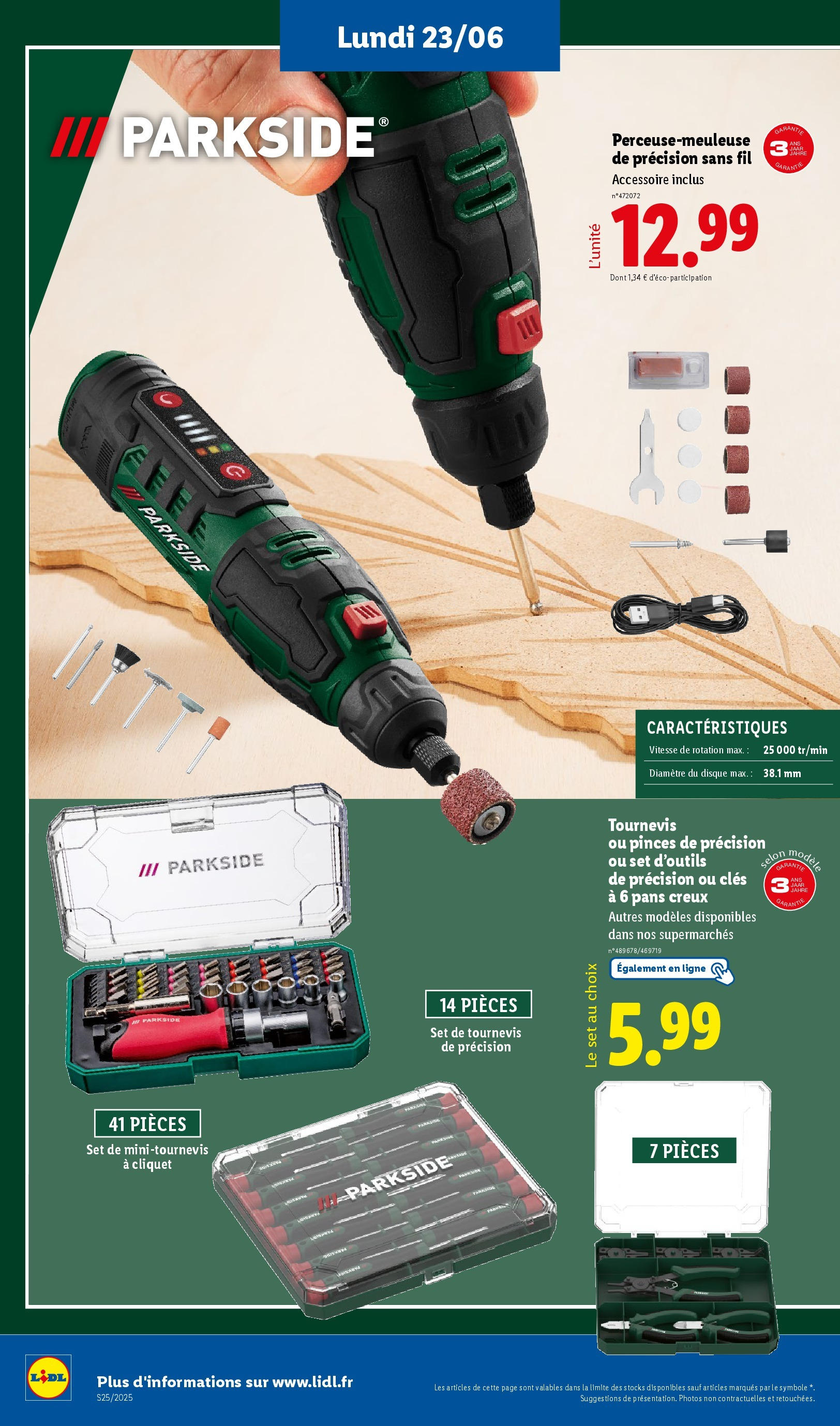 Catalogue LIDL du 18/06/2025 | Promo prospectus en ligne | Page: 60 | Produits: Pinces, Tournevis Catalogue LIDL du 18/06/2025 | Promo prospectus en ligne | Page: 60 | Produits: Pinces, Tournevis