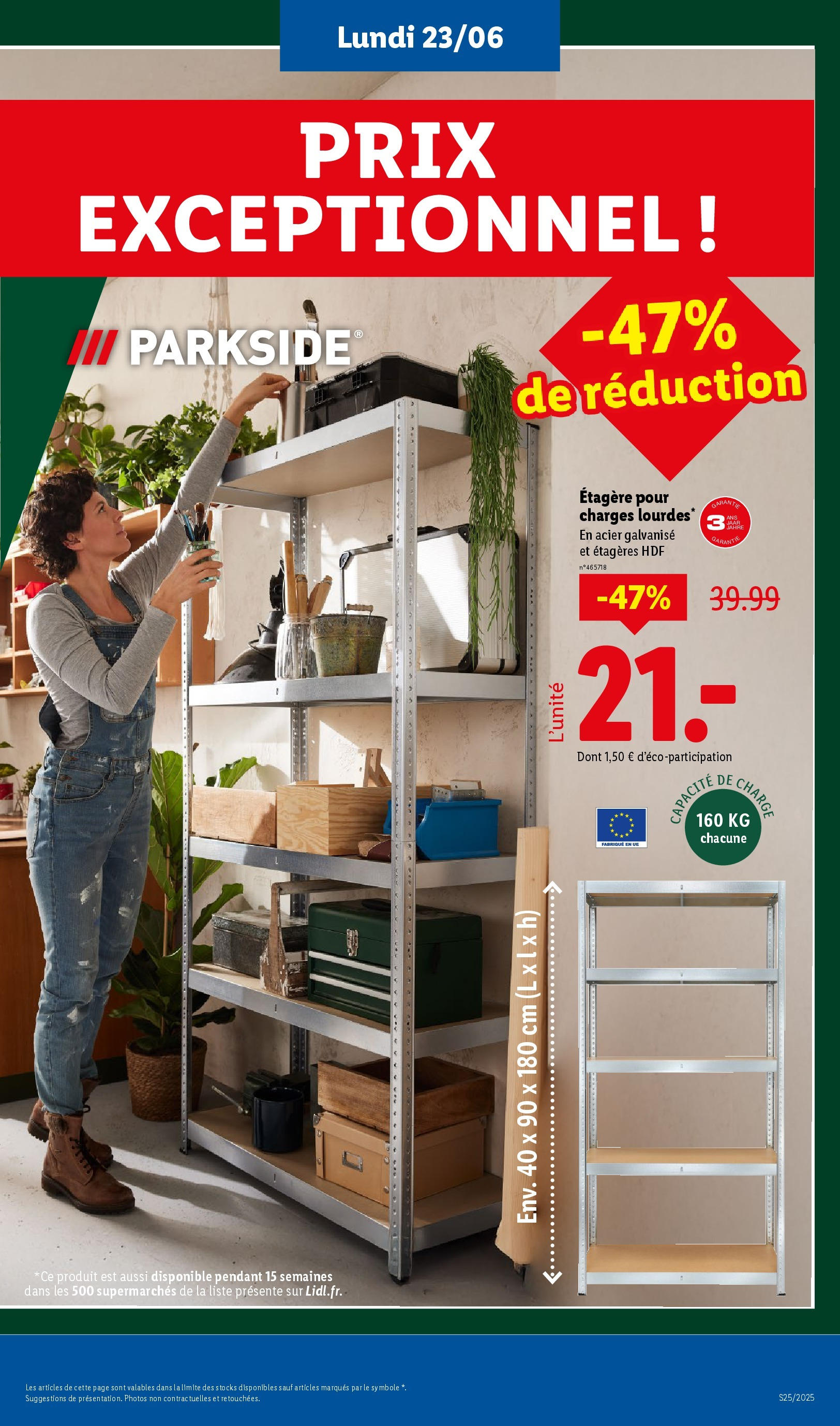 Catalogue LIDL du 18/06/2025 | Promo prospectus en ligne | Page: 61 | Produits: Étagère Catalogue LIDL du 18/06/2025 | Promo prospectus en ligne | Page: 61 | Produits: Étagère