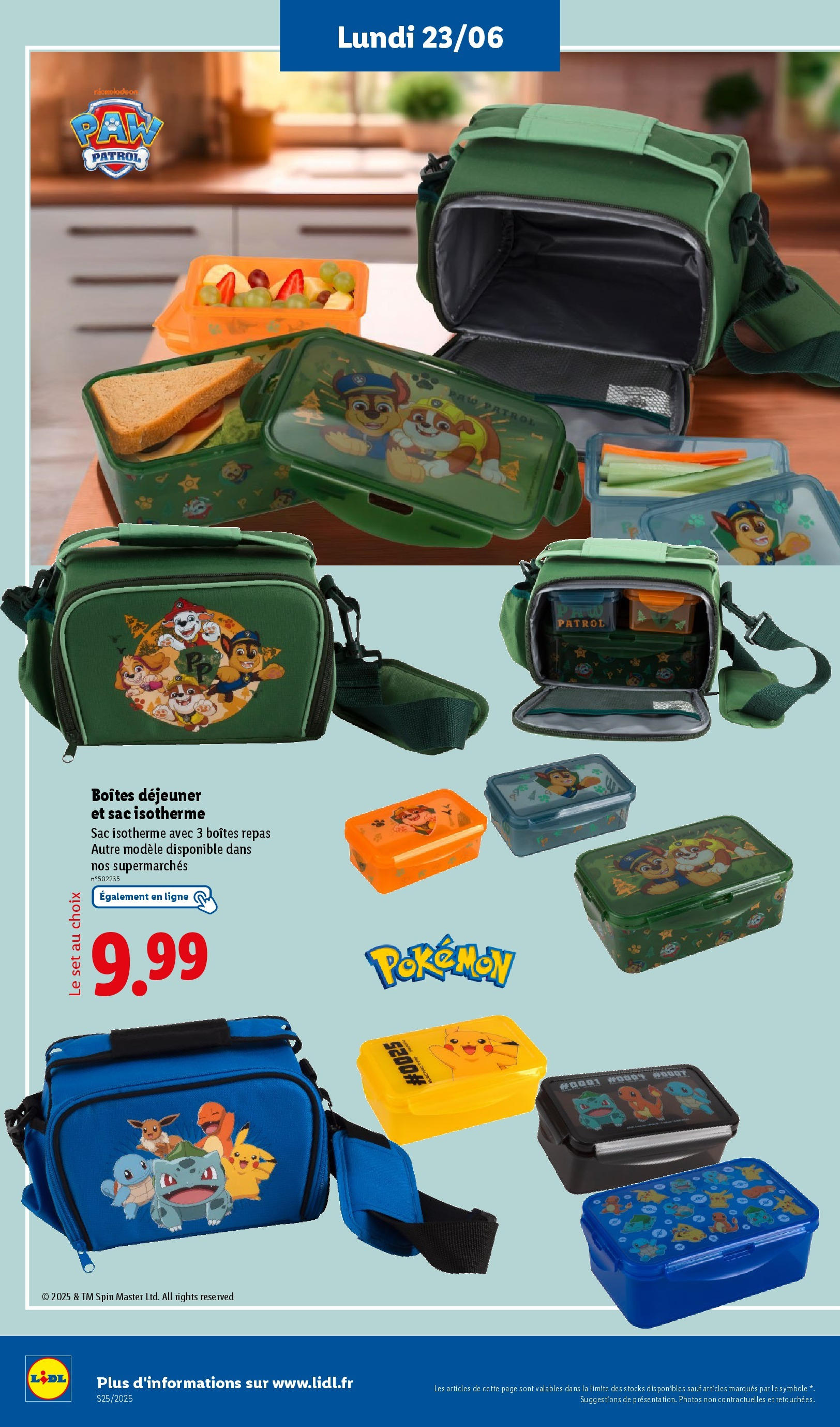 Catalogue LIDL du 18/06/2025 | Promo prospectus en ligne | Page: 62 | Produits: Sac isotherme, Sac Catalogue LIDL du 18/06/2025 | Promo prospectus en ligne | Page: 62 | Produits: Sac isotherme, Sac