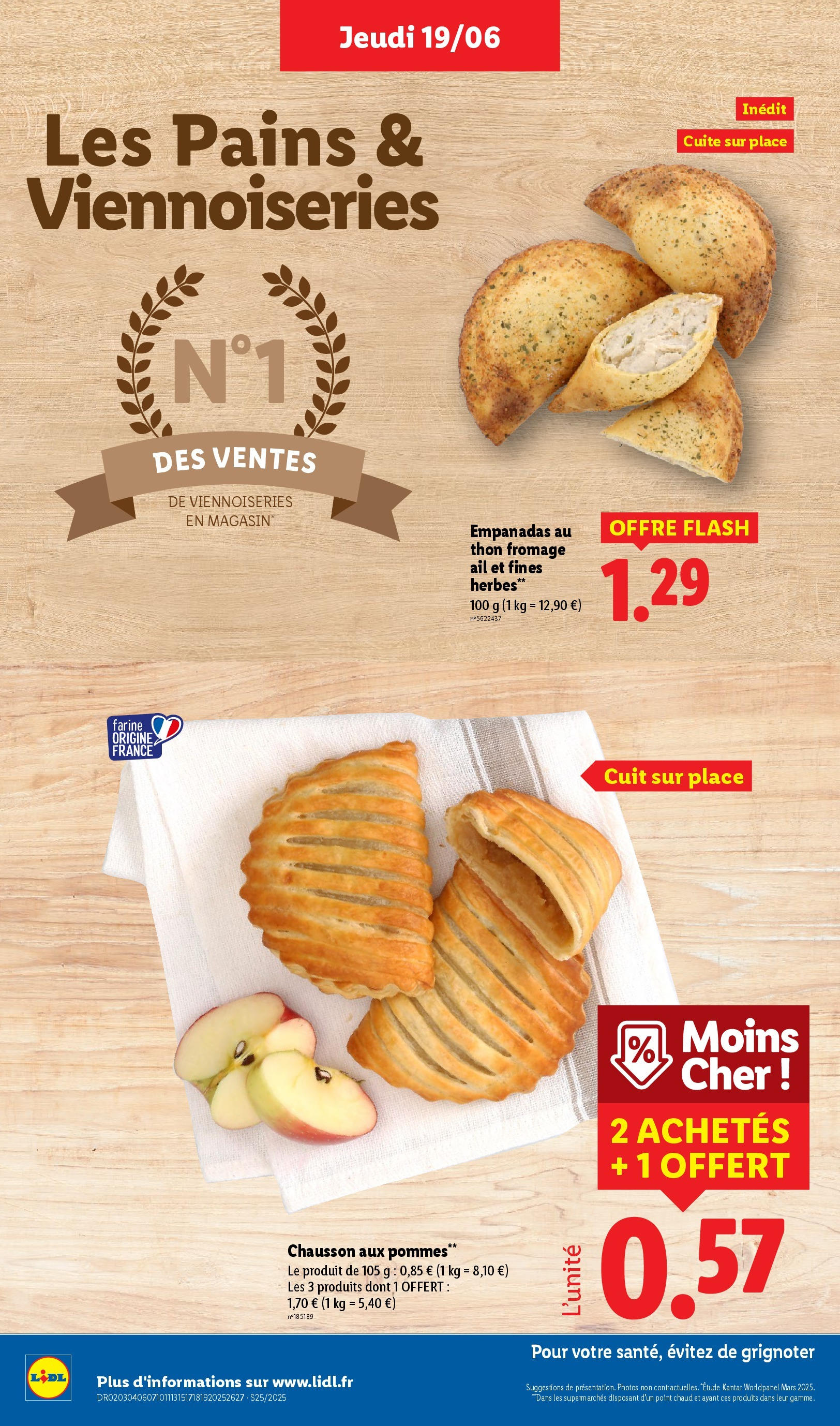 Catalogue LIDL du 18/06/2025 | Promo prospectus en ligne | Page: 8 | Produits: Farine, Thon, Viennoiseries, Fromage Catalogue LIDL du 18/06/2025 | Promo prospectus en ligne | Page: 8 | Produits: Farine, Thon, Viennoiseries, Fromage