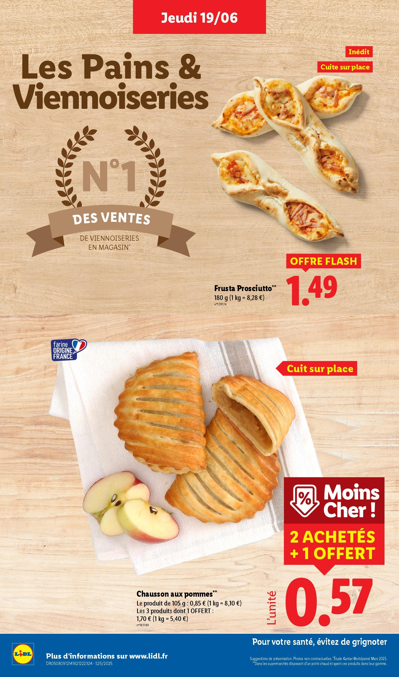 Catalogue LIDL du 18/06/2025 | Promo prospectus en ligne | Page: 8 | Produits: Farine, Viennoiseries, Pommes Catalogue LIDL du 18/06/2025 | Promo prospectus en ligne | Page: 8 | Produits: Farine, Viennoiseries, Pommes