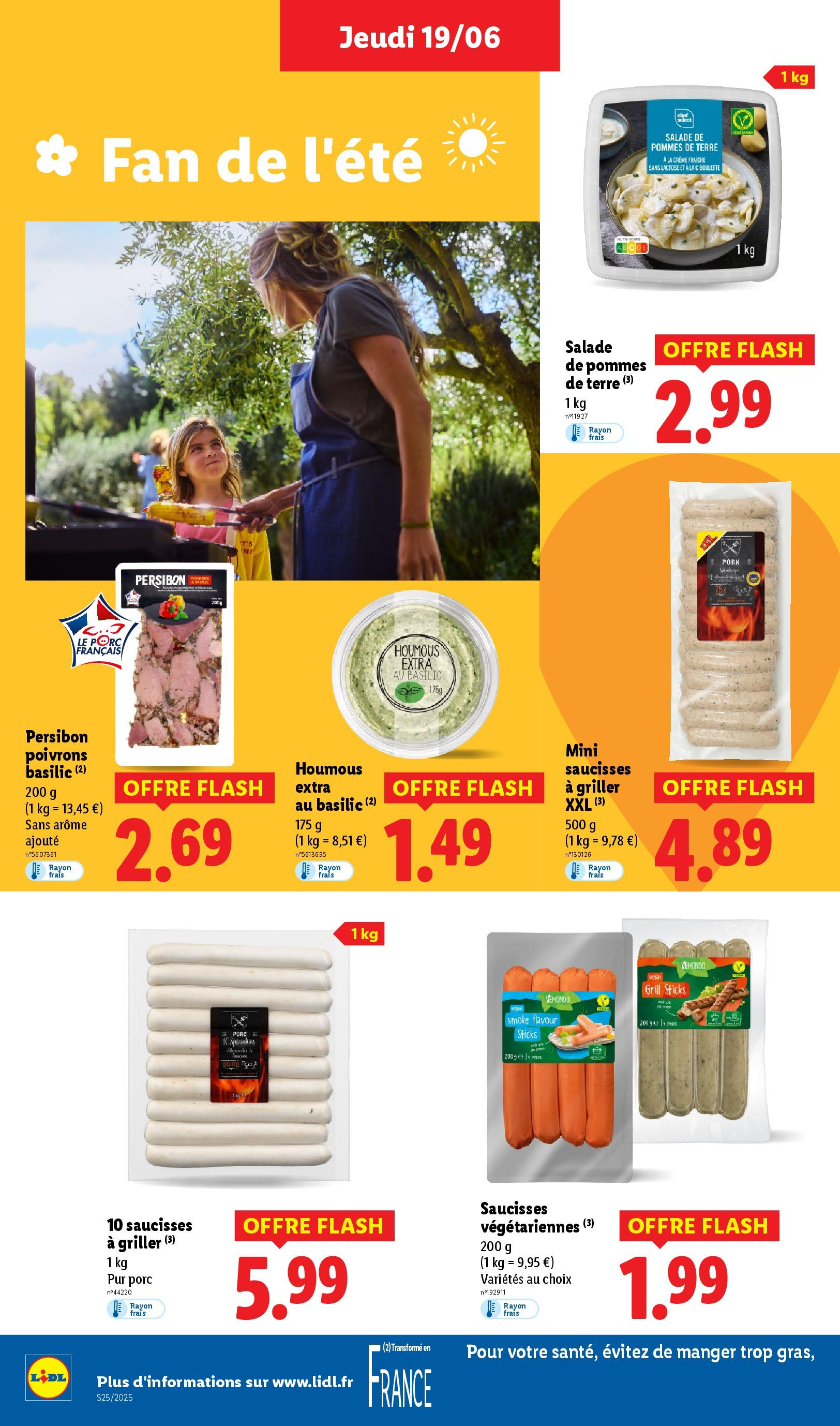 Catalogue LIDL du 18/06/2025 | Promo prospectus en ligne | Page: 16 | Produits: Salade, Grill, Porc, Crème Catalogue LIDL du 18/06/2025 | Promo prospectus en ligne | Page: 16 | Produits: Salade, Grill, Porc, Crème