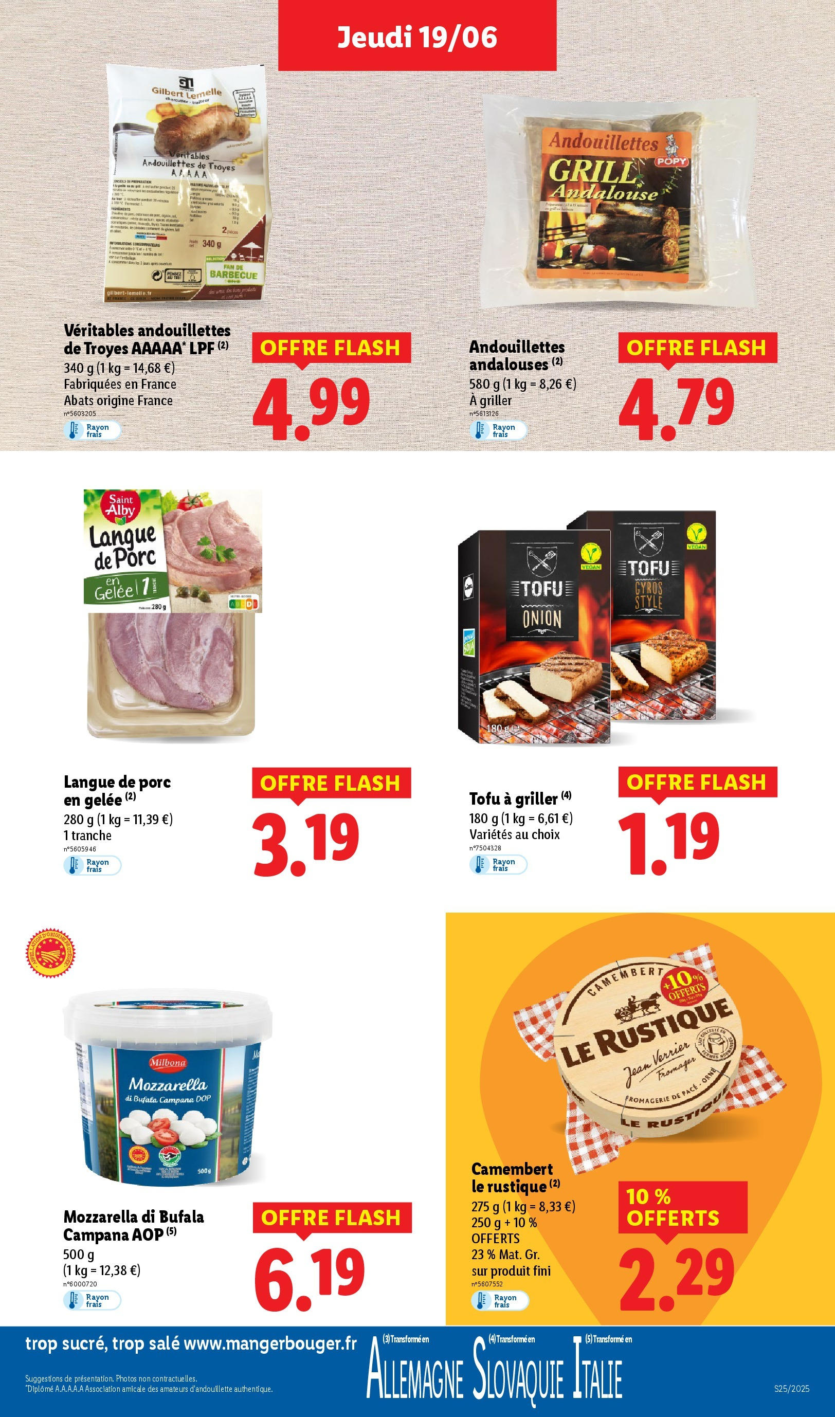 Catalogue LIDL du 18/06/2025 | Promo prospectus en ligne | Page: 17 | Produits: Grill, Mozzarella, Porc, Camembert Catalogue LIDL du 18/06/2025 | Promo prospectus en ligne | Page: 17 | Produits: Grill, Mozzarella, Porc, Camembert