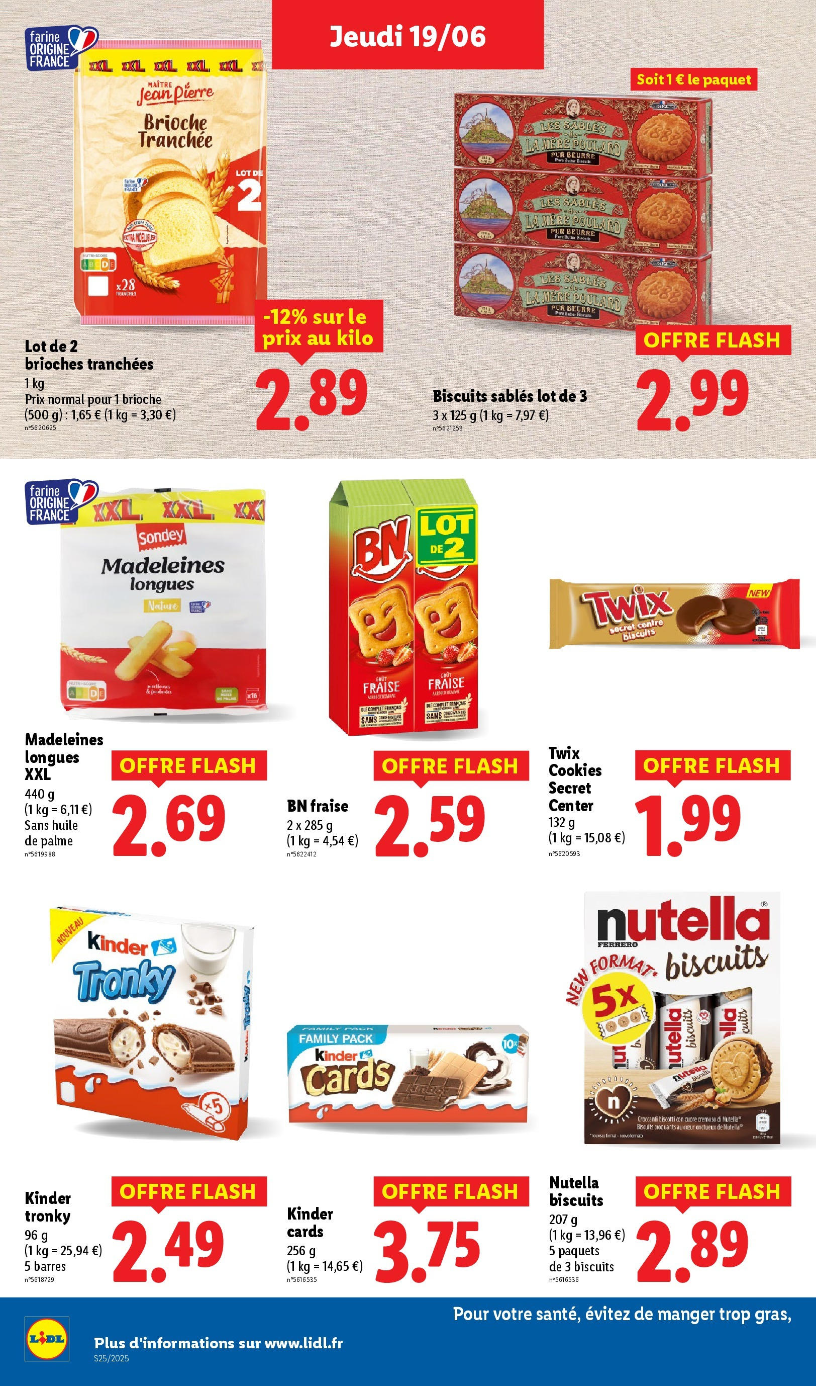 Catalogue LIDL du 18/06/2025 | Promo prospectus en ligne | Page: 22 | Produits: Fraise, Nutella, Huile, Biscuits Catalogue LIDL du 18/06/2025 | Promo prospectus en ligne | Page: 22 | Produits: Fraise, Nutella, Huile, Biscuits