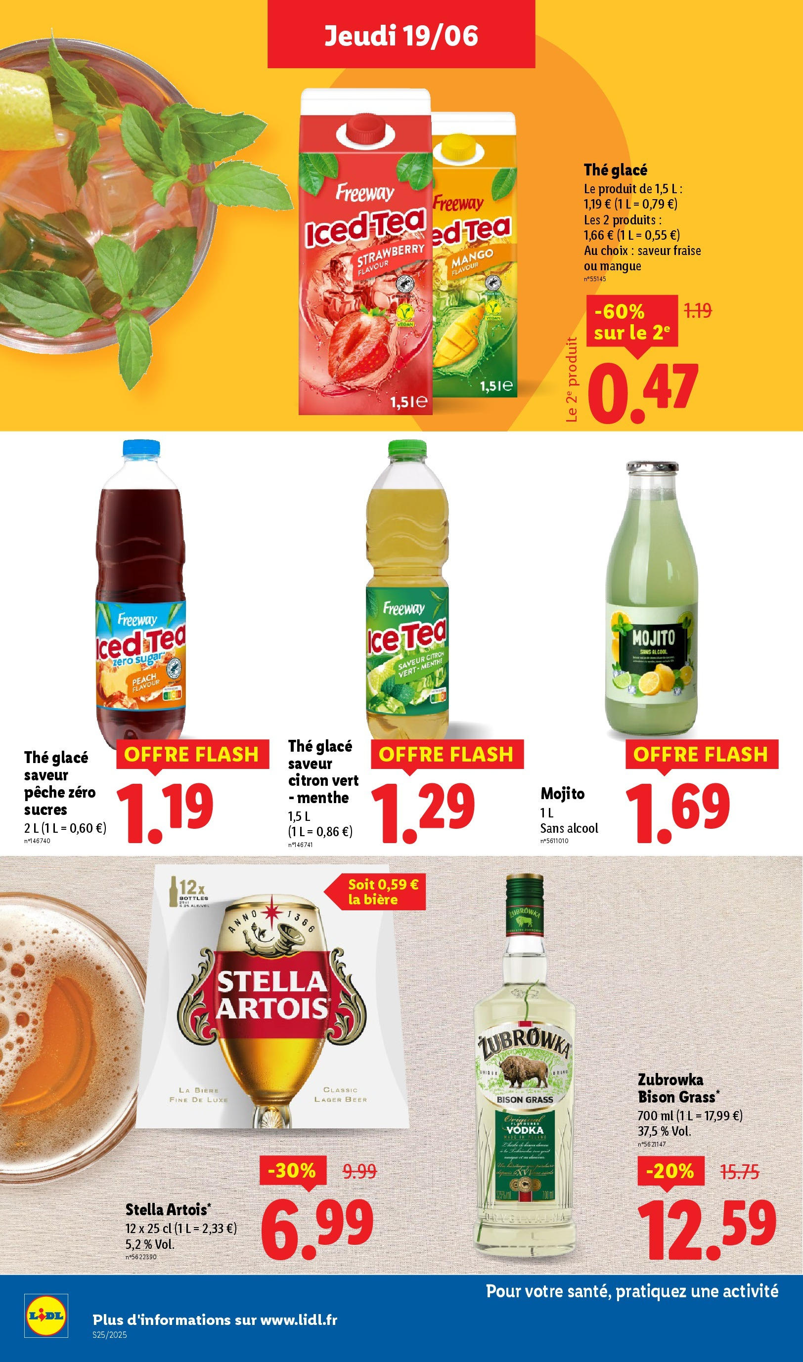 Catalogue LIDL du 18/06/2025 | Promo prospectus en ligne | Page: 24 | Produits: Vodka, Citron vert, Mangue, Thé Catalogue LIDL du 18/06/2025 | Promo prospectus en ligne | Page: 24 | Produits: Vodka, Citron vert, Mangue, Thé