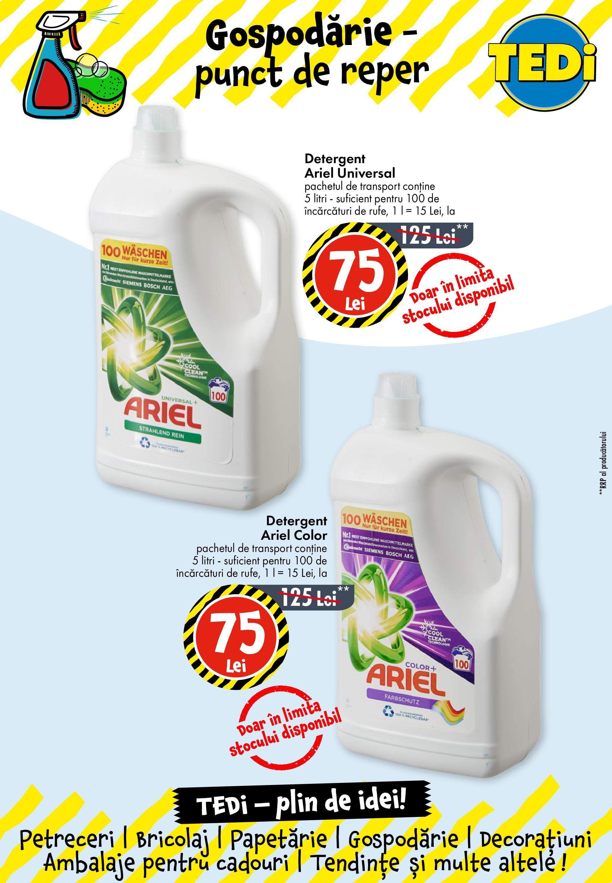 TEDi - Catalog TEDi până în data de 21.06.2025 - Oferta 14.06.2025 - 21.06.2025 | Pagină: 4 | Produse: Detergent