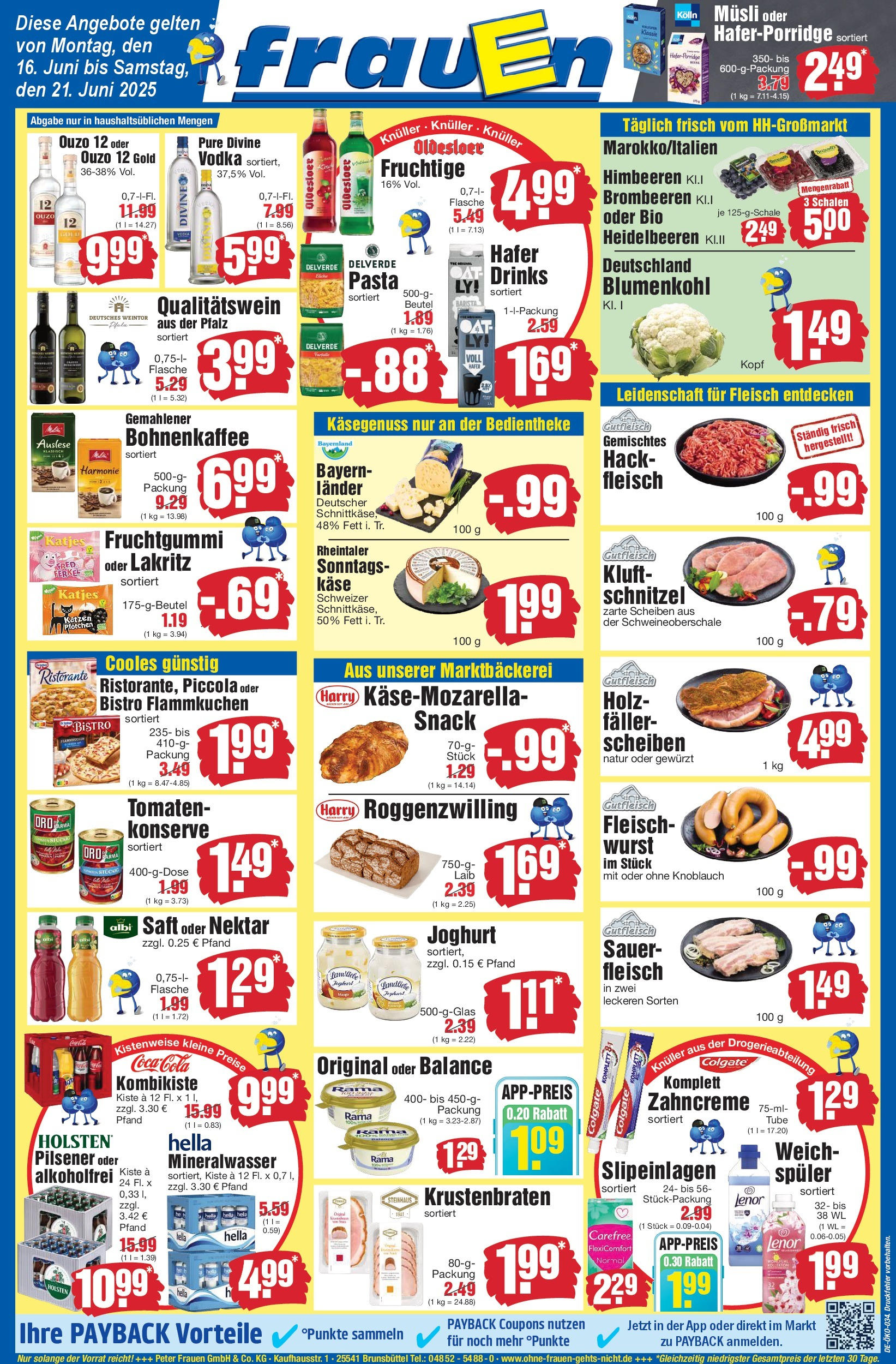 Edeka prospekt Heide	 (ab 16.06.2025) » Angebote Online | Seite: 1 | Produkte: Musli, Käse, Joghurt, Blumenkohl