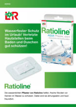 Ratioline® AQUA Pflaster, steril Wasserfester Schutz im Urlaub!