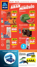Aldi: Aldi újság érvényessége 2025.06.25.-ig - 2025.06.25 napig