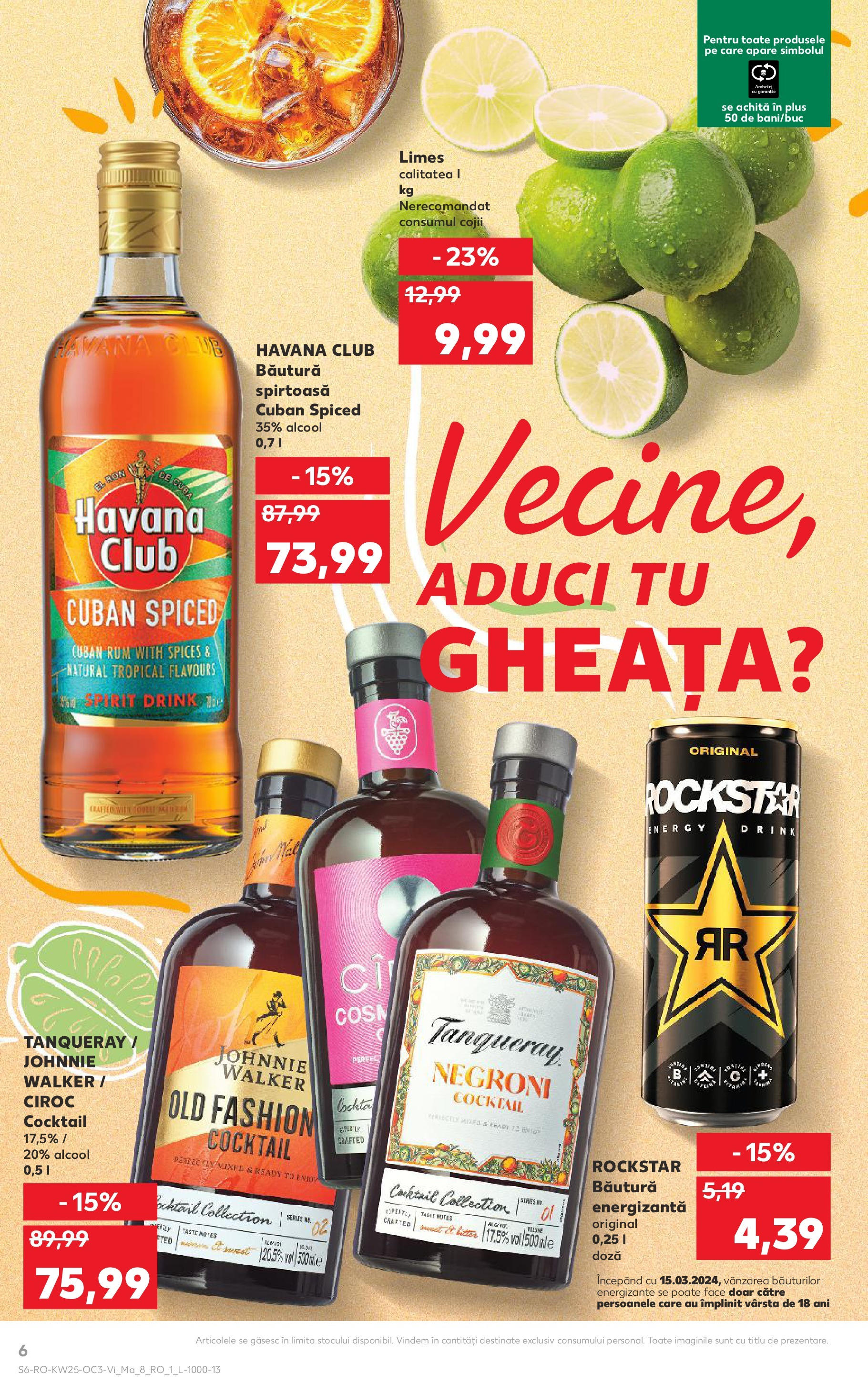 Catalog Kaufland - Bistriţa 20.06.2025 - Revista si Oferta | Pagină: 6 | Produse: Cocktail