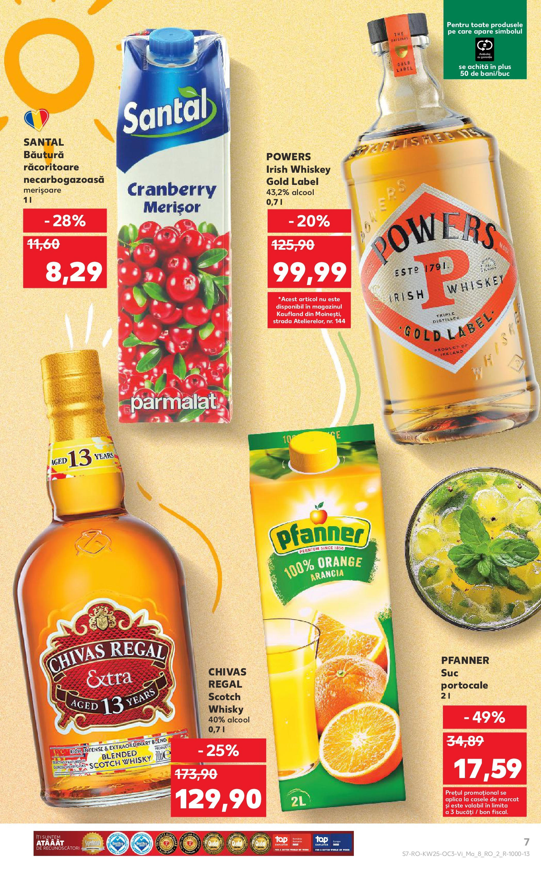 Catalog Kaufland - Iaşi 20.06.2025 - Revista si Oferta | Pagină: 7 | Produse: Portocale, Whiskey, Çocuk sutyeni