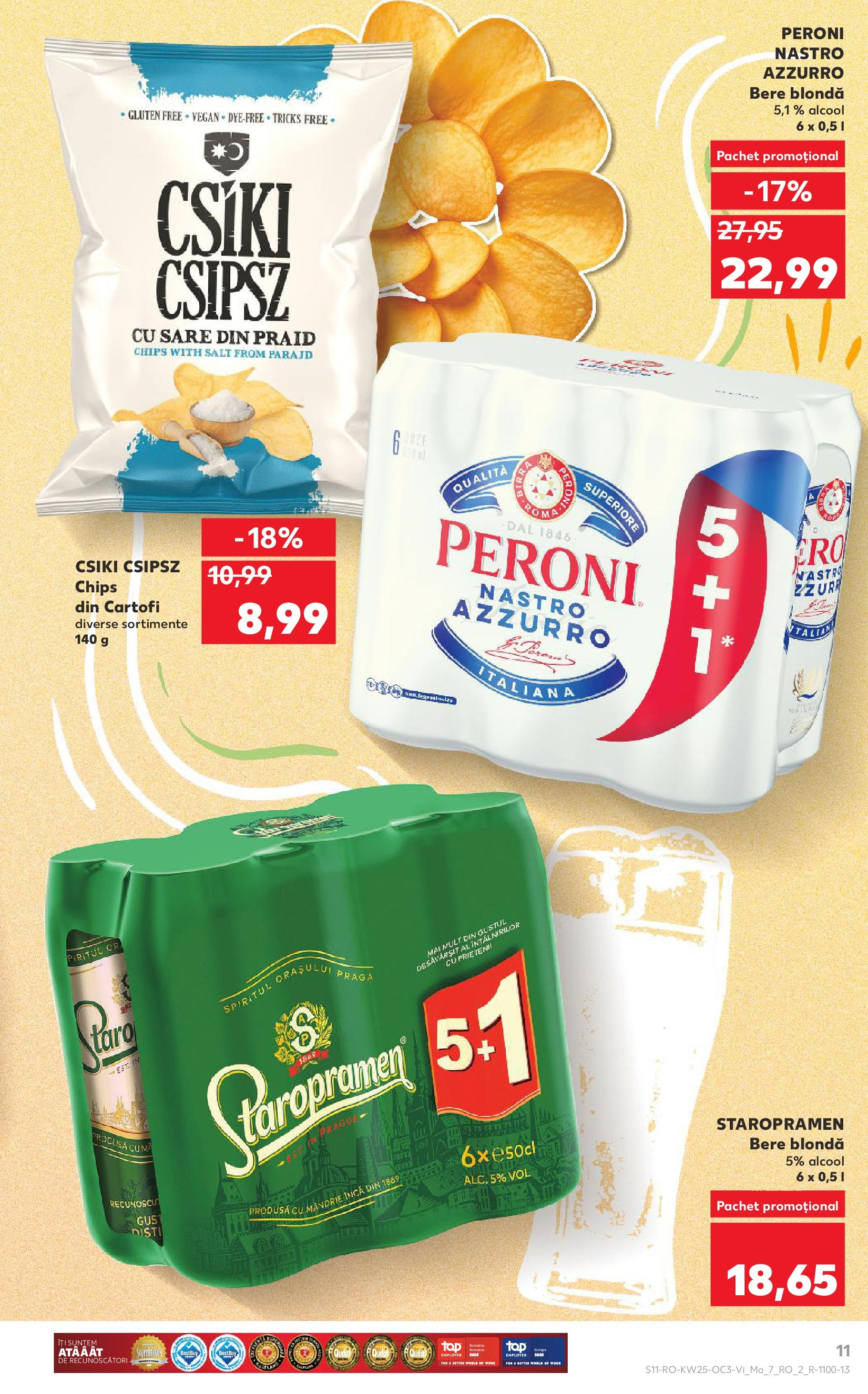 Catalog Kaufland - Bistriţa 20.06.2025 - Revista si Oferta | Pagină: 11 | Produse: Bere, Cartofi, Sare