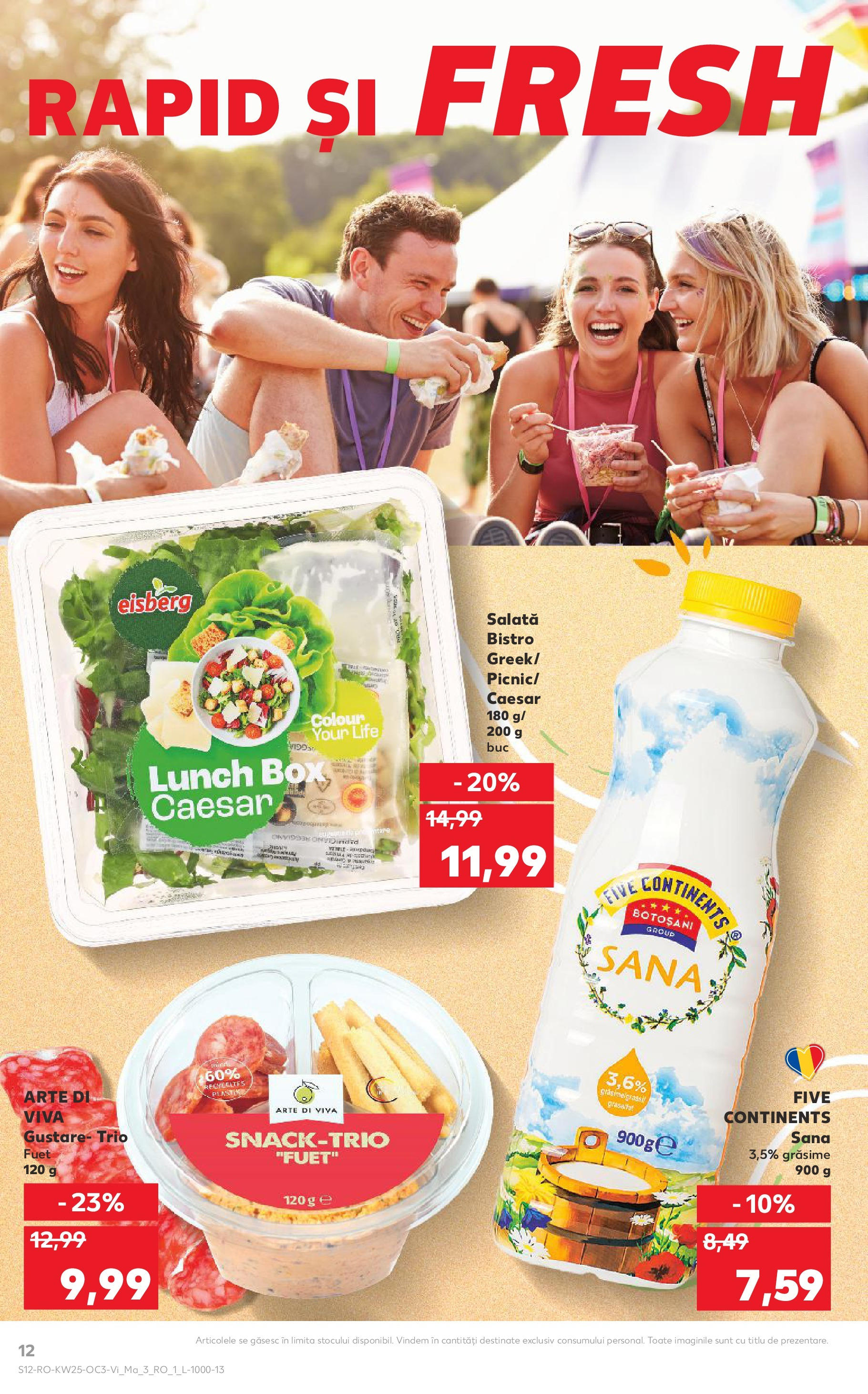 Catalog Kaufland - Bistriţa 20.06.2025 - Revista si Oferta | Pagină: 12 | Produse: Salată