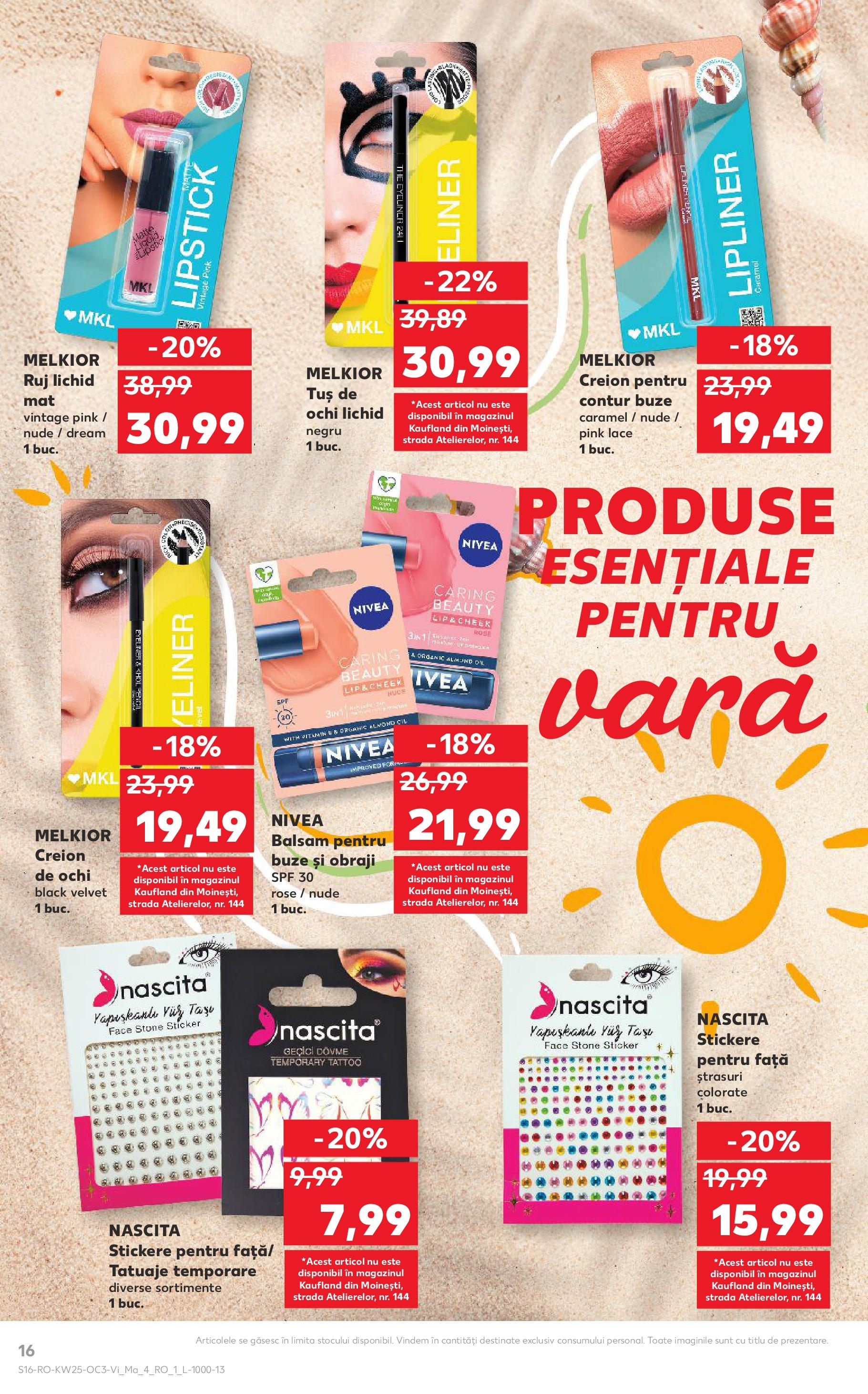 Catalog Kaufland - Bistriţa 20.06.2025 - Revista si Oferta | Pagină: 16 | Produse: Ruj, Balsam, Balsam pentru buze