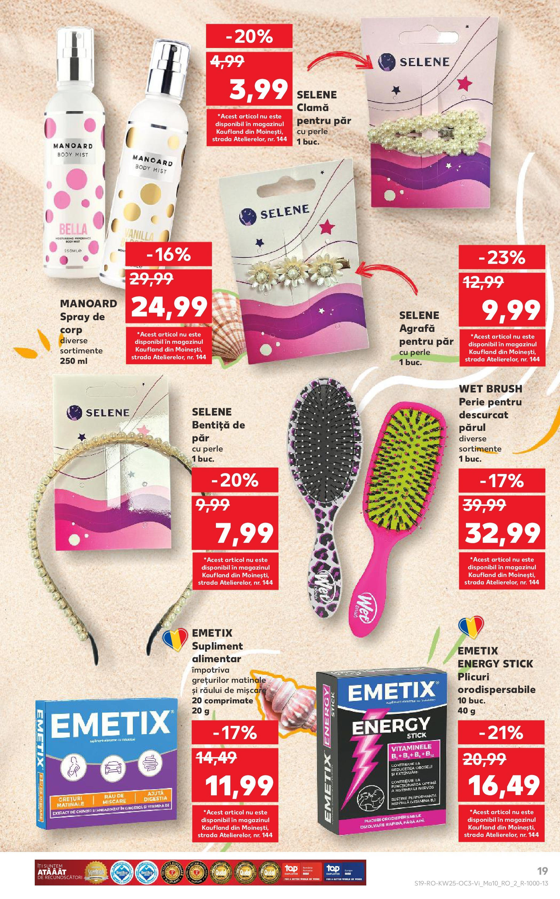 Catalog Kaufland - Bistriţa 20.06.2025 - Revista si Oferta | Pagină: 19 | Produse: Body, Akrilik boya, Perie, Apă