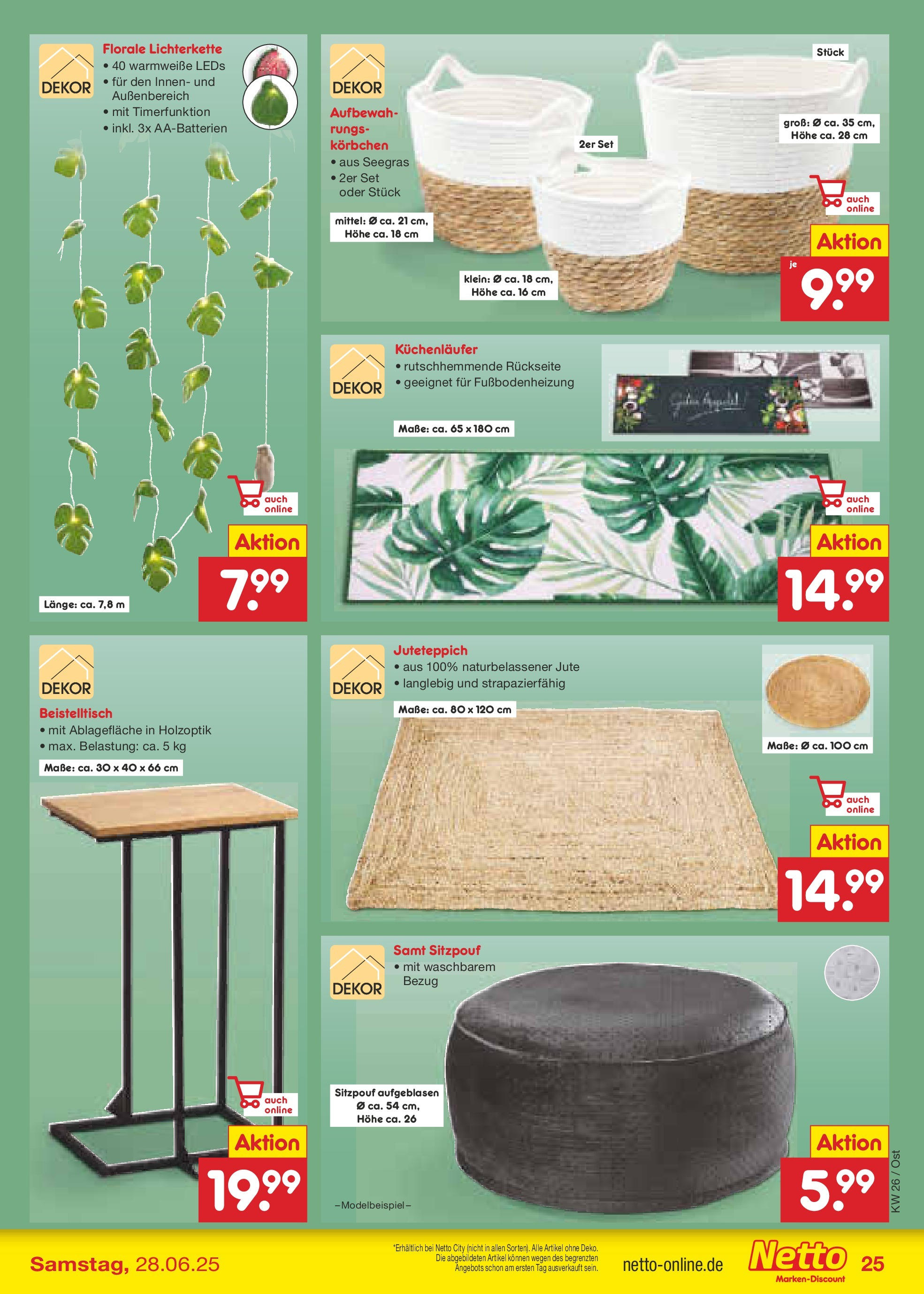 Netto Marken-Discount prospekt Berlin-Spandau (ab 22.06.2025) » Angebote | Seite: 33 | Produkte: Beistelltisch Netto Marken-Discount prospekt Berlin-Spandau (ab 22.06.2025) » Angebote | Seite: 33 | Produkte: Beistelltisch