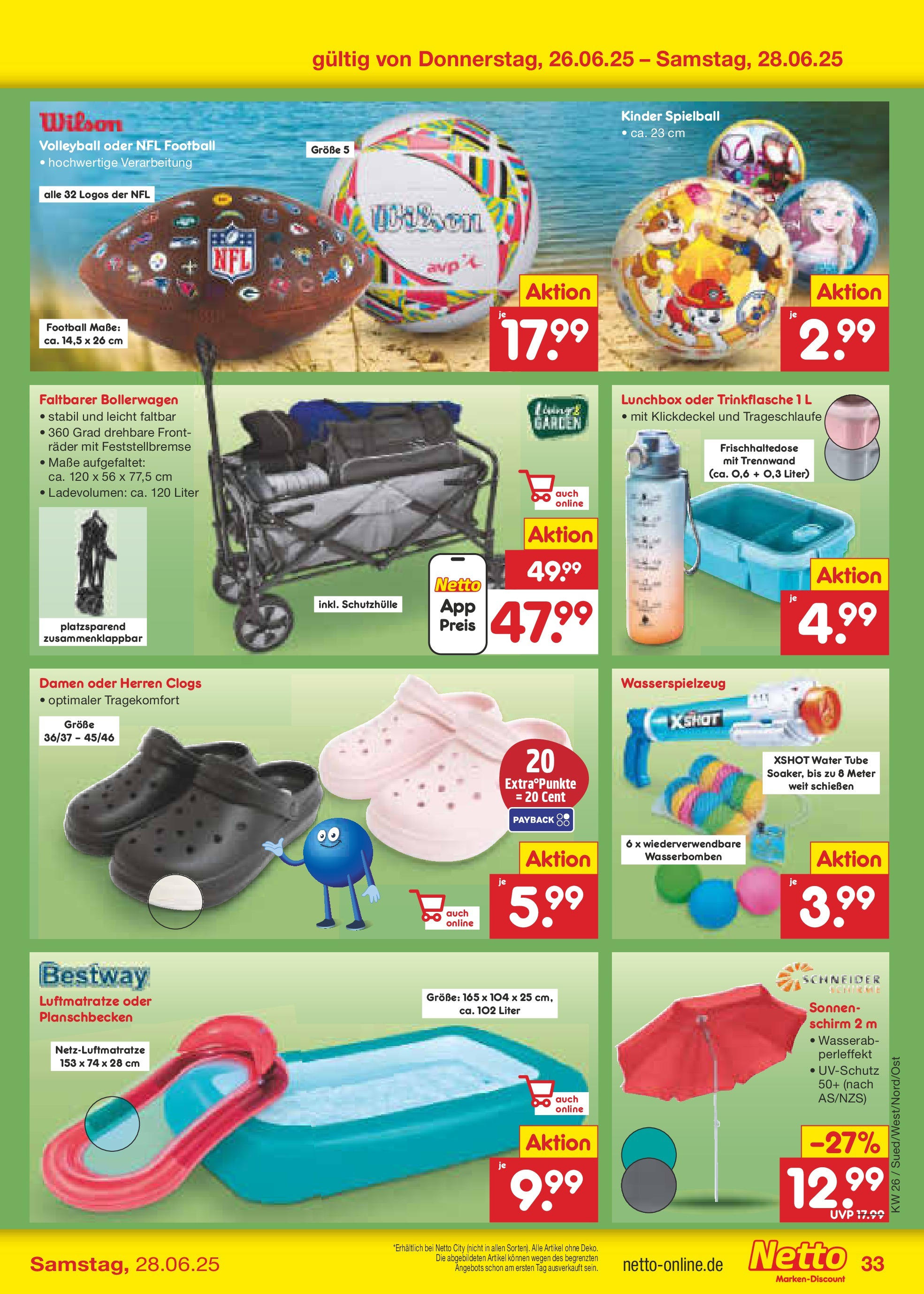 Netto Marken-Discount prospekt Berlin-Spandau (ab 22.06.2025) » Angebote | Seite: 47 | Produkte: Football, Volleyball Netto Marken-Discount prospekt Berlin-Spandau (ab 22.06.2025) » Angebote | Seite: 47 | Produkte: Football, Volleyball