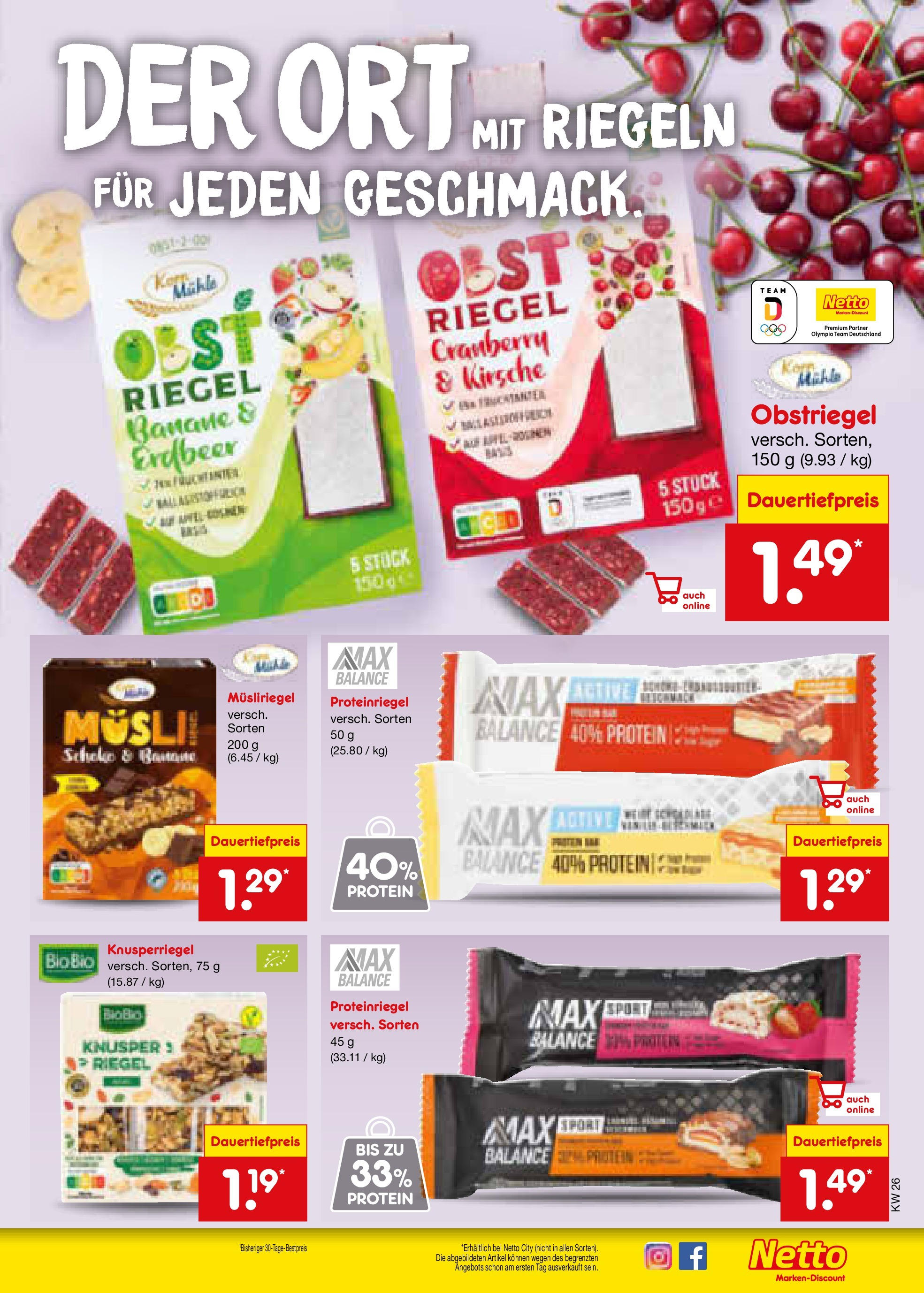 Netto Marken-Discount prospekt Berlin-Spandau (ab 22.06.2025) » Angebote | Seite: 13 | Produkte: Musli, Mühle, Obst Netto Marken-Discount prospekt Berlin-Spandau (ab 22.06.2025) » Angebote | Seite: 13 | Produkte: Musli, Mühle, Obst