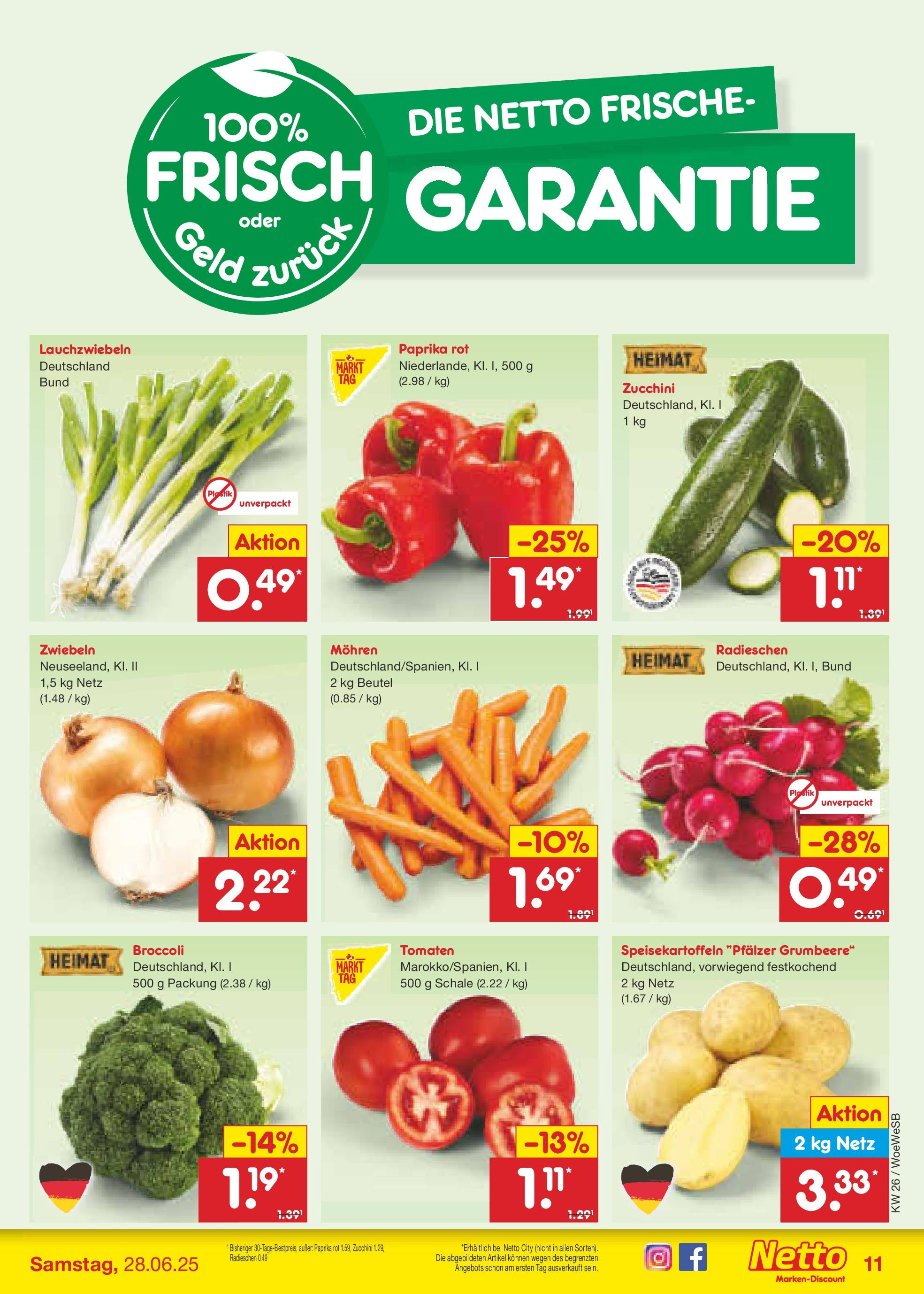 Netto Marken-Discount prospekt Katzweiler (ab 22.06.2025) » Angebote | Seite: 15 | Produkte: Paprika rot, Tomaten, Mohren, Paprika Netto Marken-Discount prospekt Katzweiler (ab 22.06.2025) » Angebote | Seite: 15 | Produkte: Paprika rot, Tomaten, Mohren, Paprika